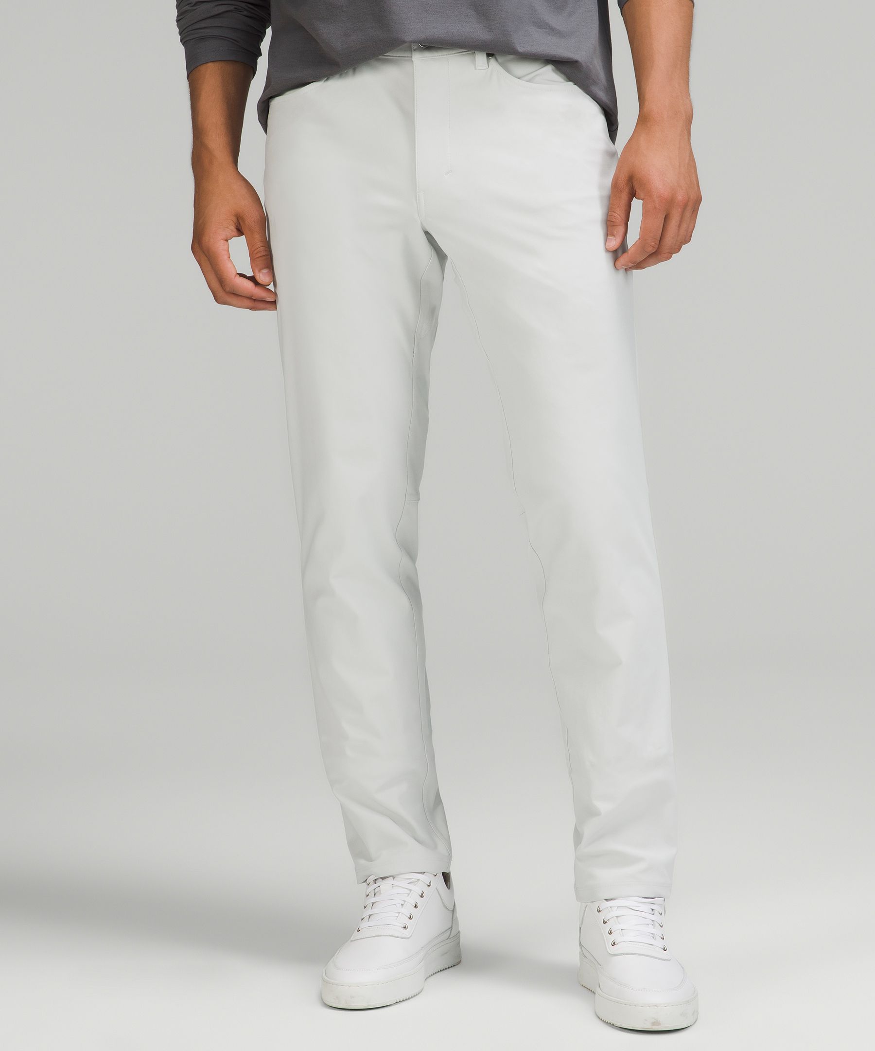 Lululemon Abc Classic-fit Pants 34" Warpstreme In Vapor