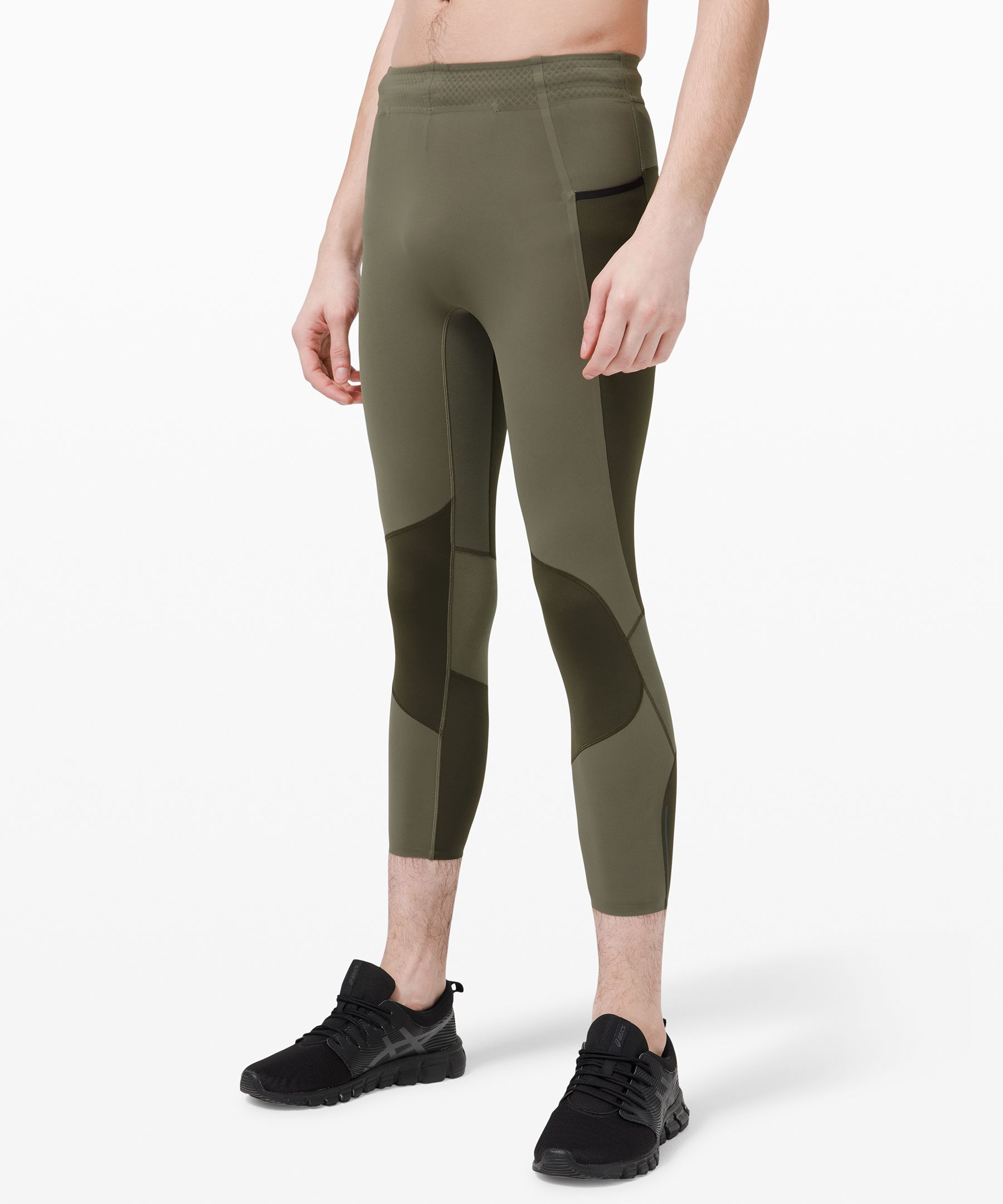 Lululemon Surge Tights Nulux 22 In Army Green/dark Olive