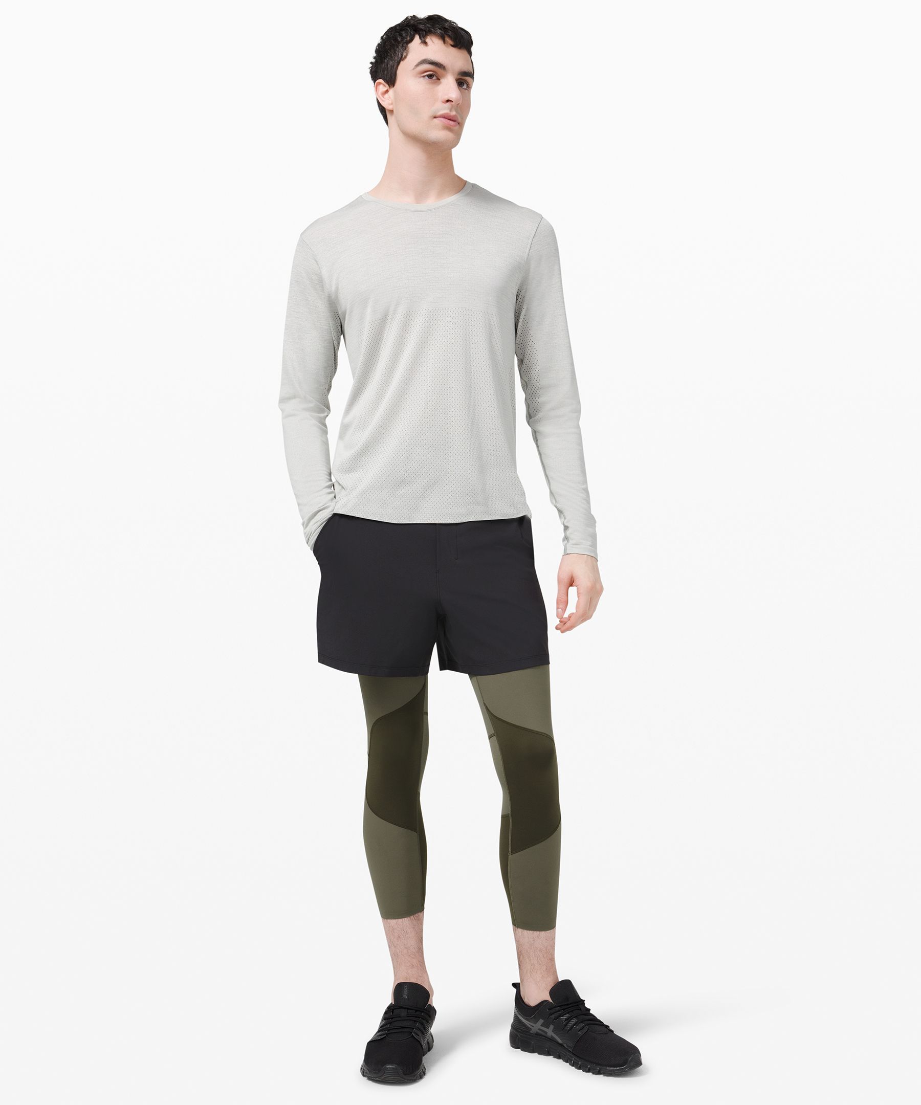 Lululemon Surge Tights Nulux 22 In Army Green/dark Olive