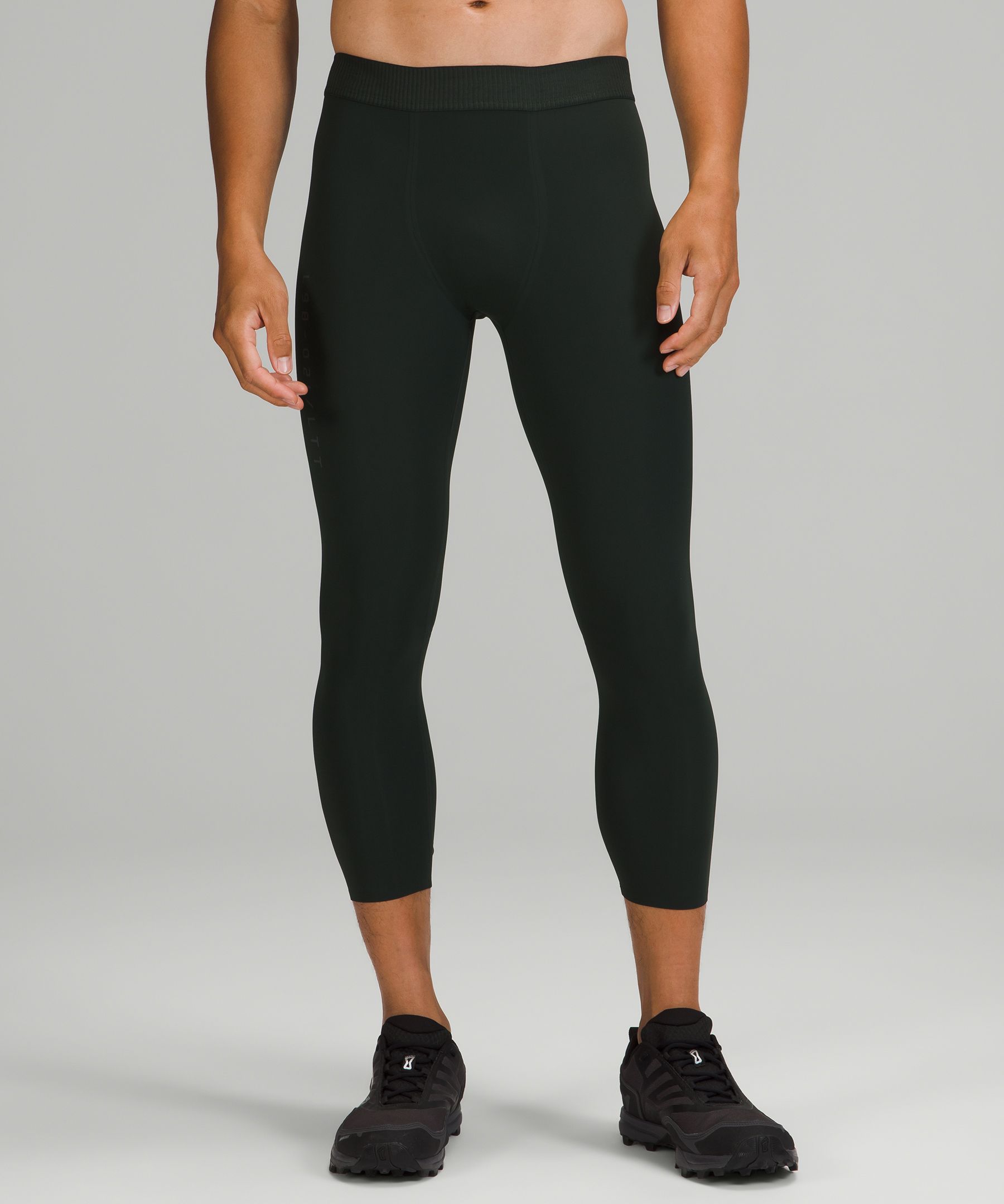 Lululemon License To Train Tights 21" In Rainforest Green