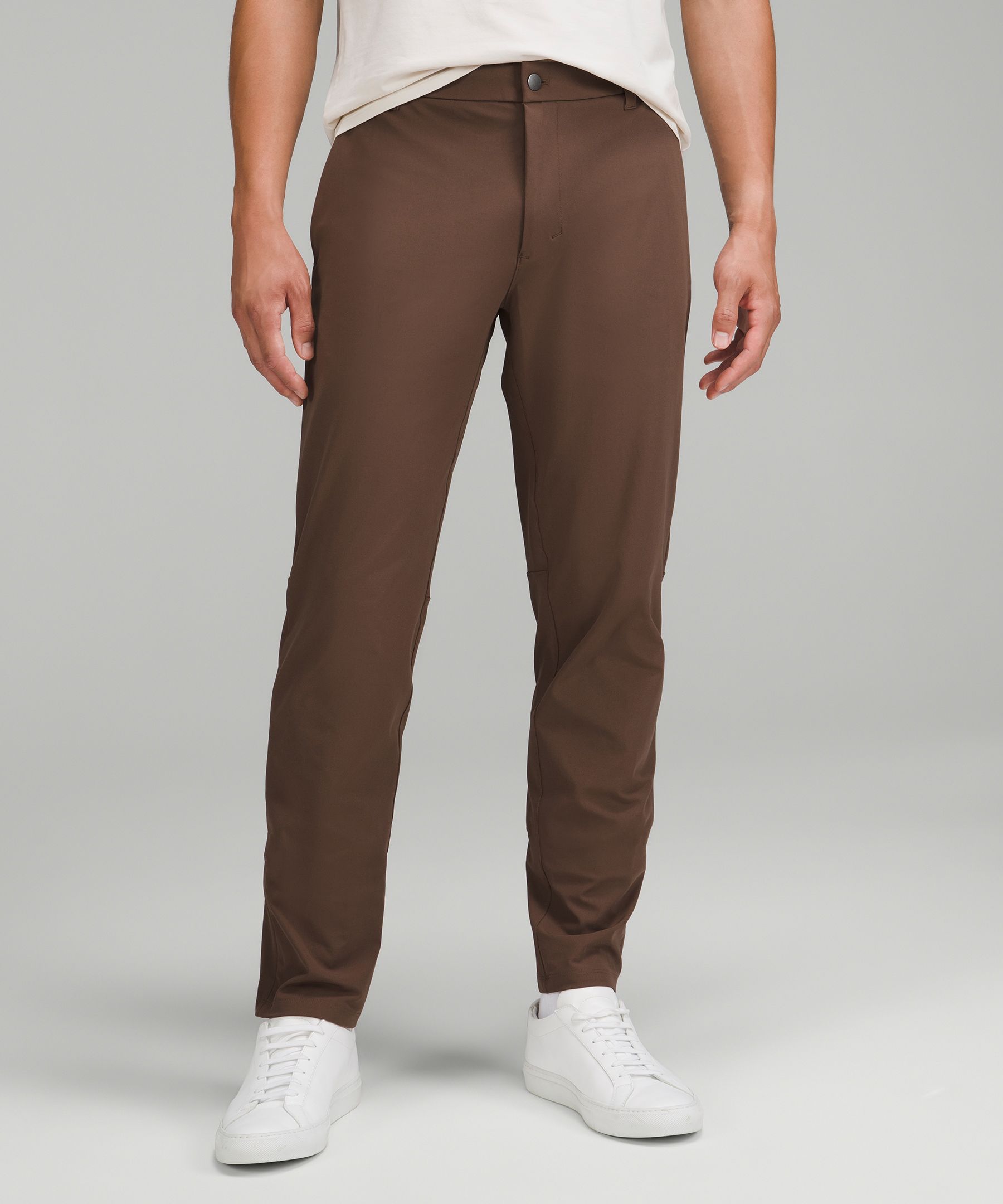 Lululemon Commission Classicfit Pants 34" Warpstreme In Dark Mocha