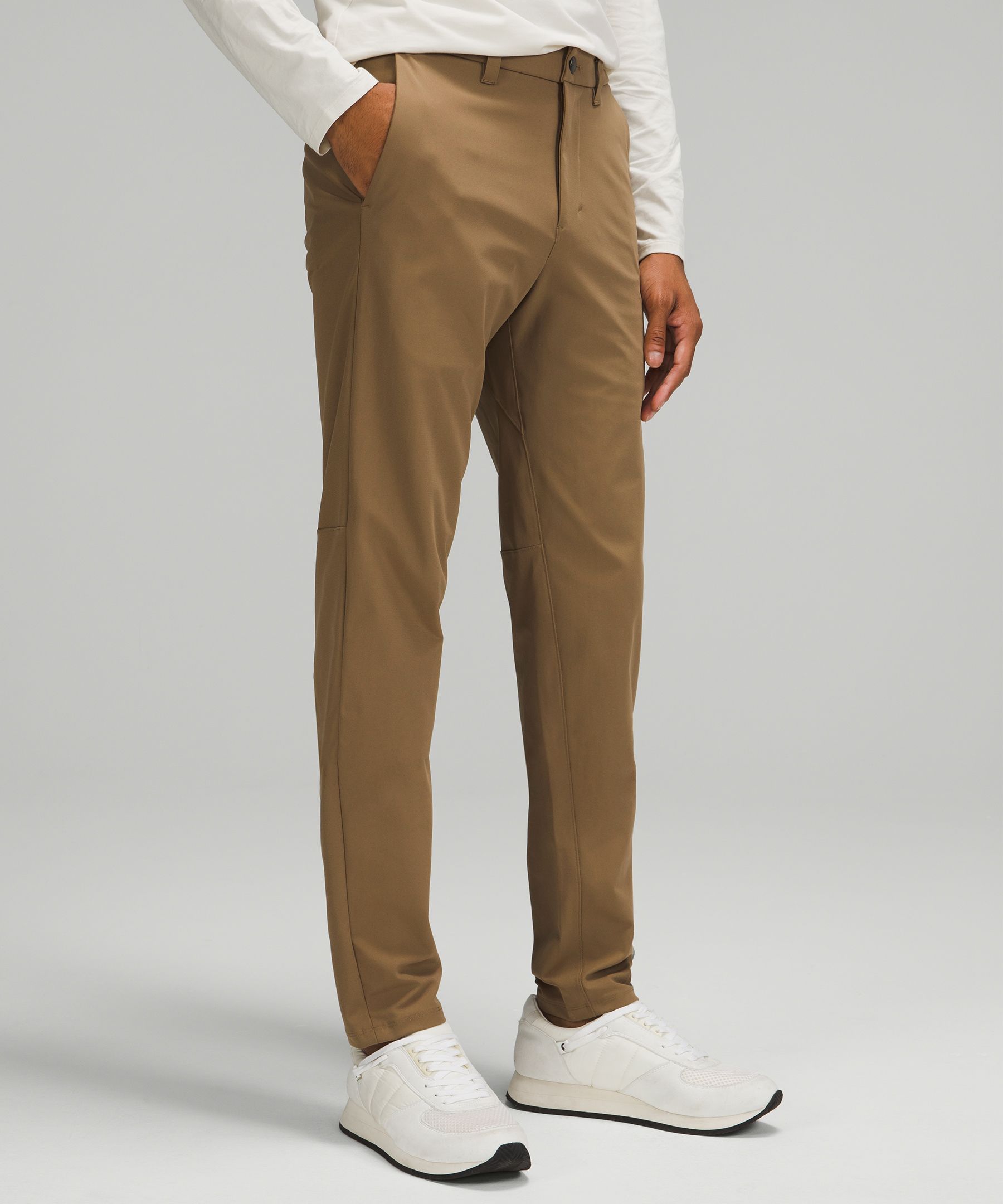 Lululemon Commission Slim-fit Pants 28" Warpstreme In Artifact