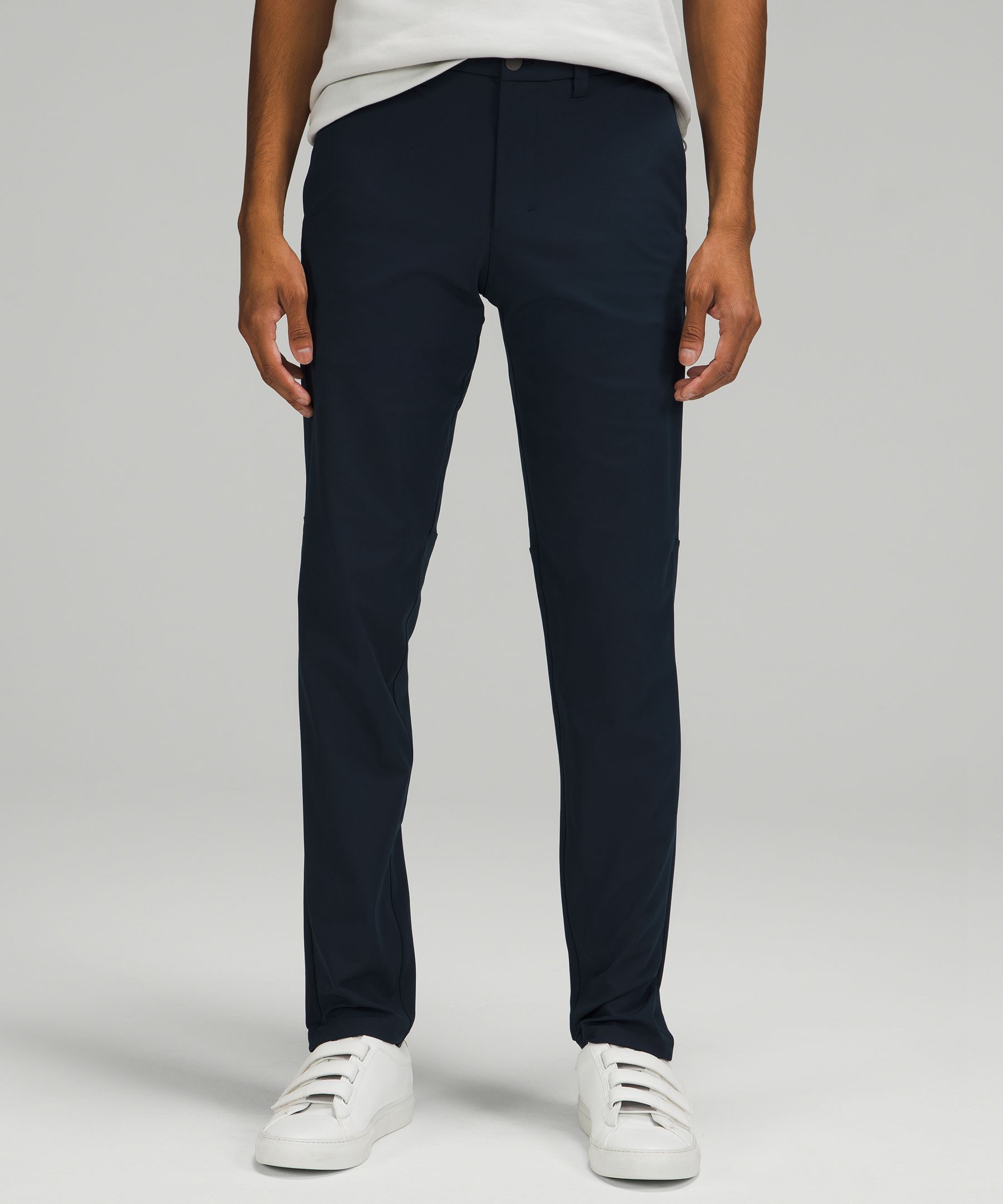Lululemon Commission Slim-fit Pants 28" Warpstreme In True Navy