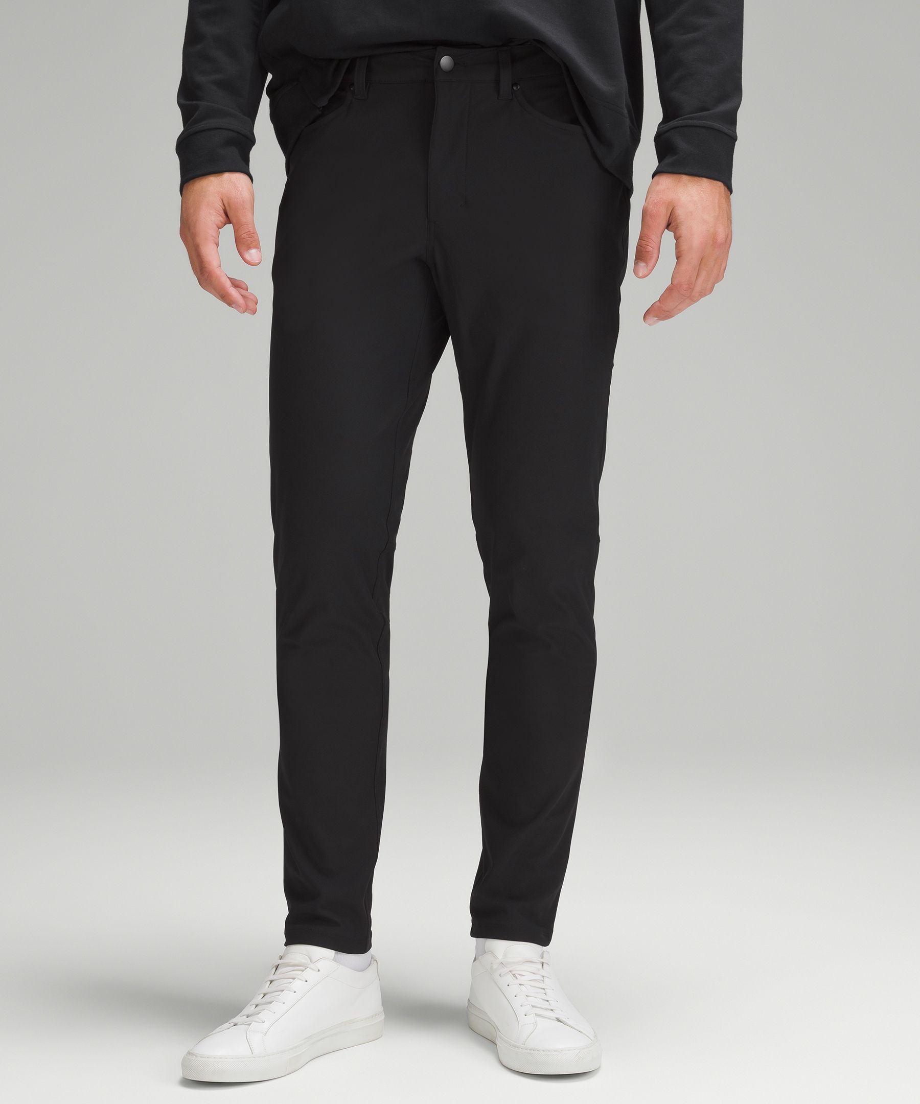 Lululemon Commission Slim-fit Pants 32" Warpstreme In Black