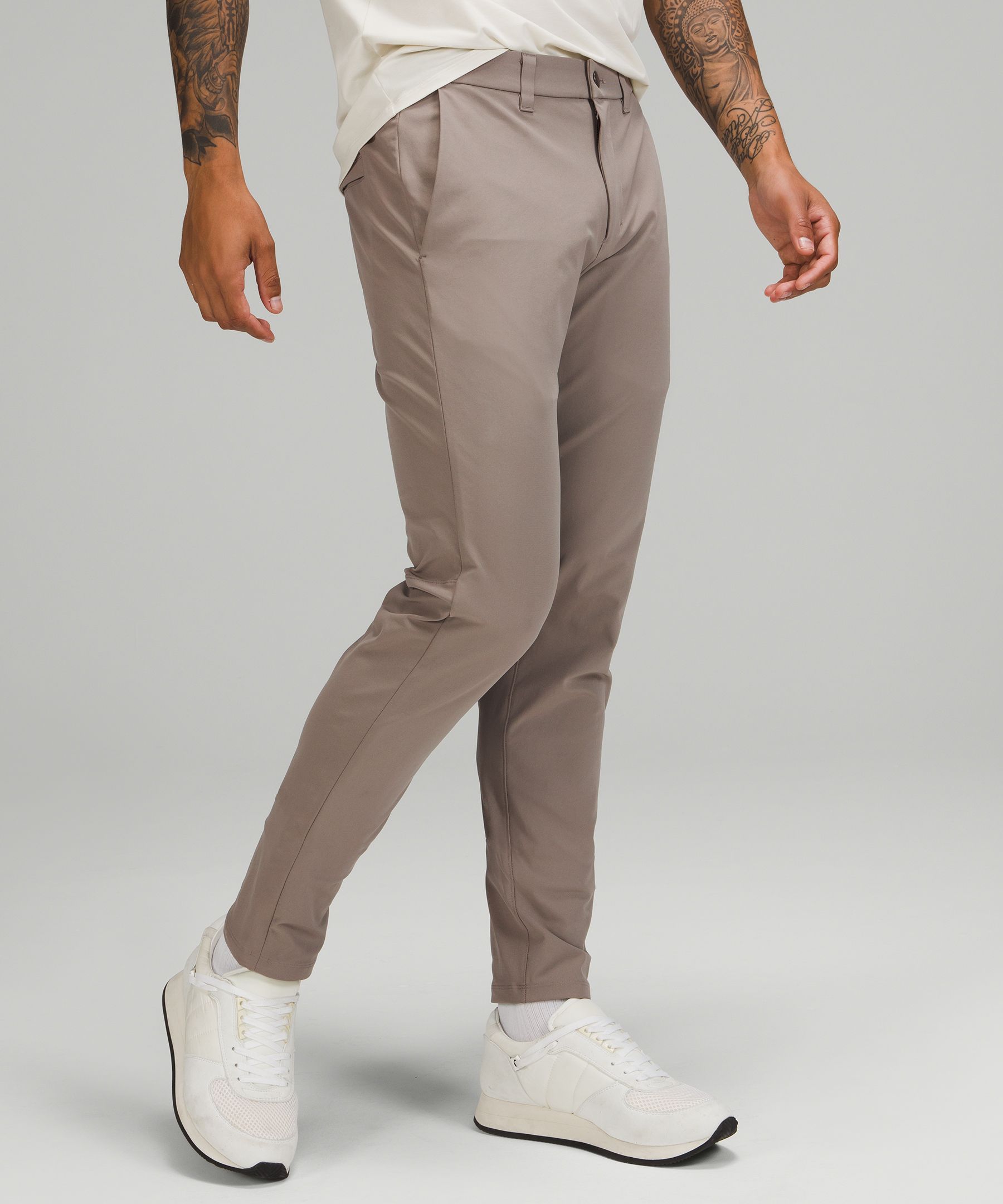 Lululemon Commission Pant Slim 32" Warpstreme In Khaki