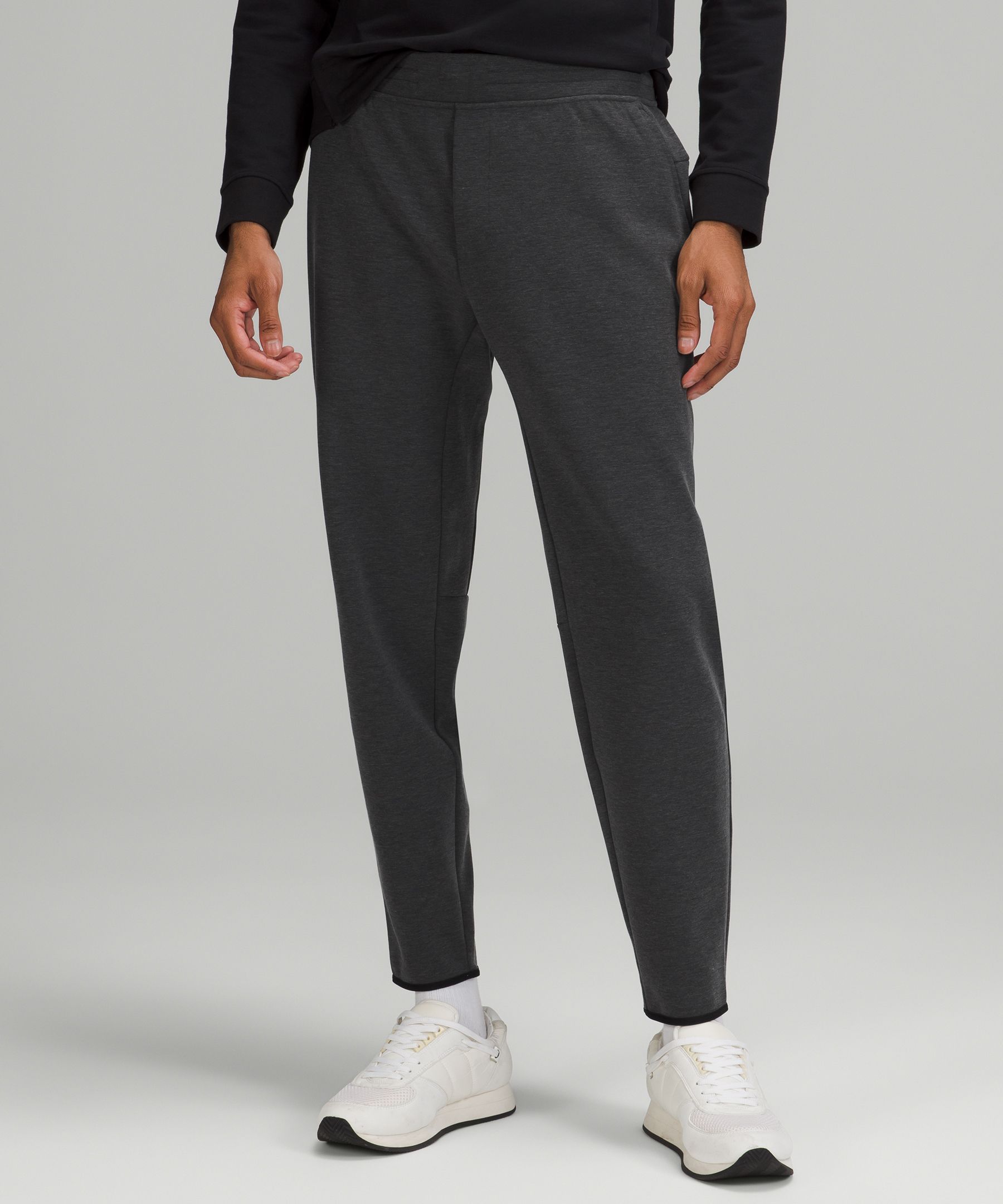 Lululemon Gridliner Fleece Joggers In Heathered Black | ModeSens