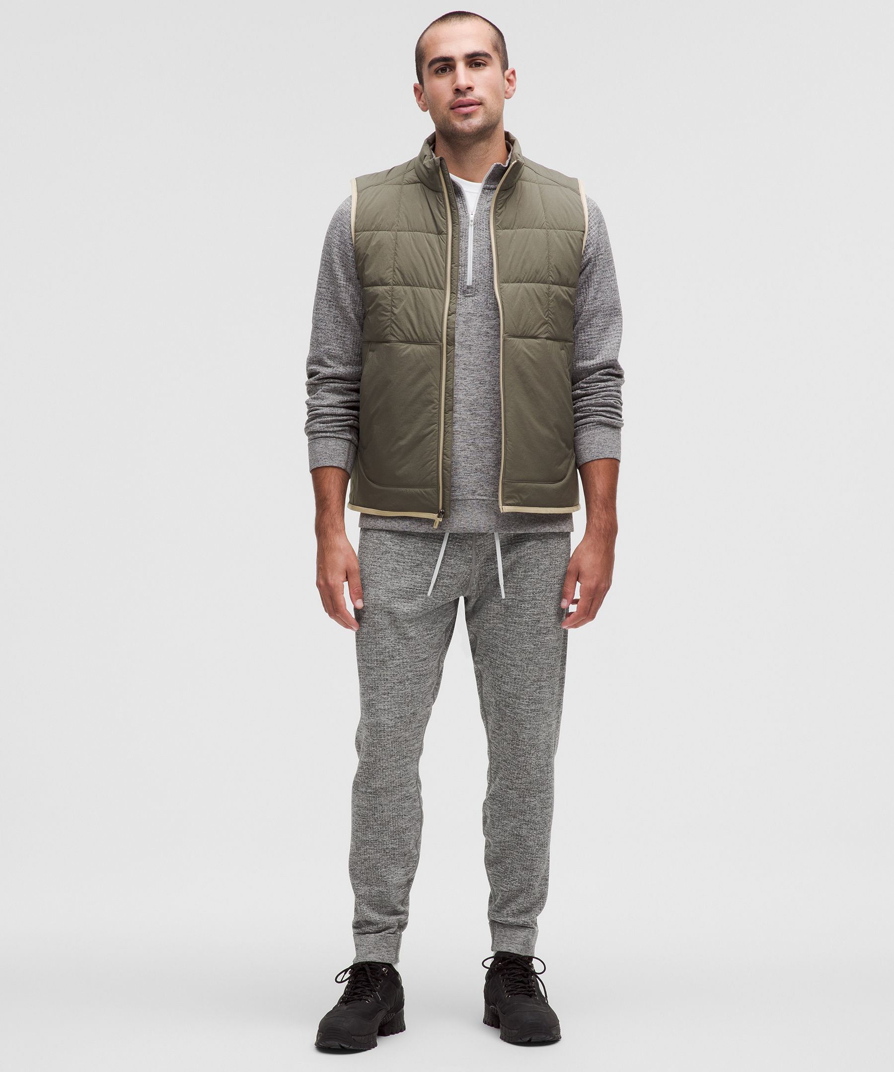 Lululemon Engineered Warmth Jogger - Grey Sage / White - lulu fanatics