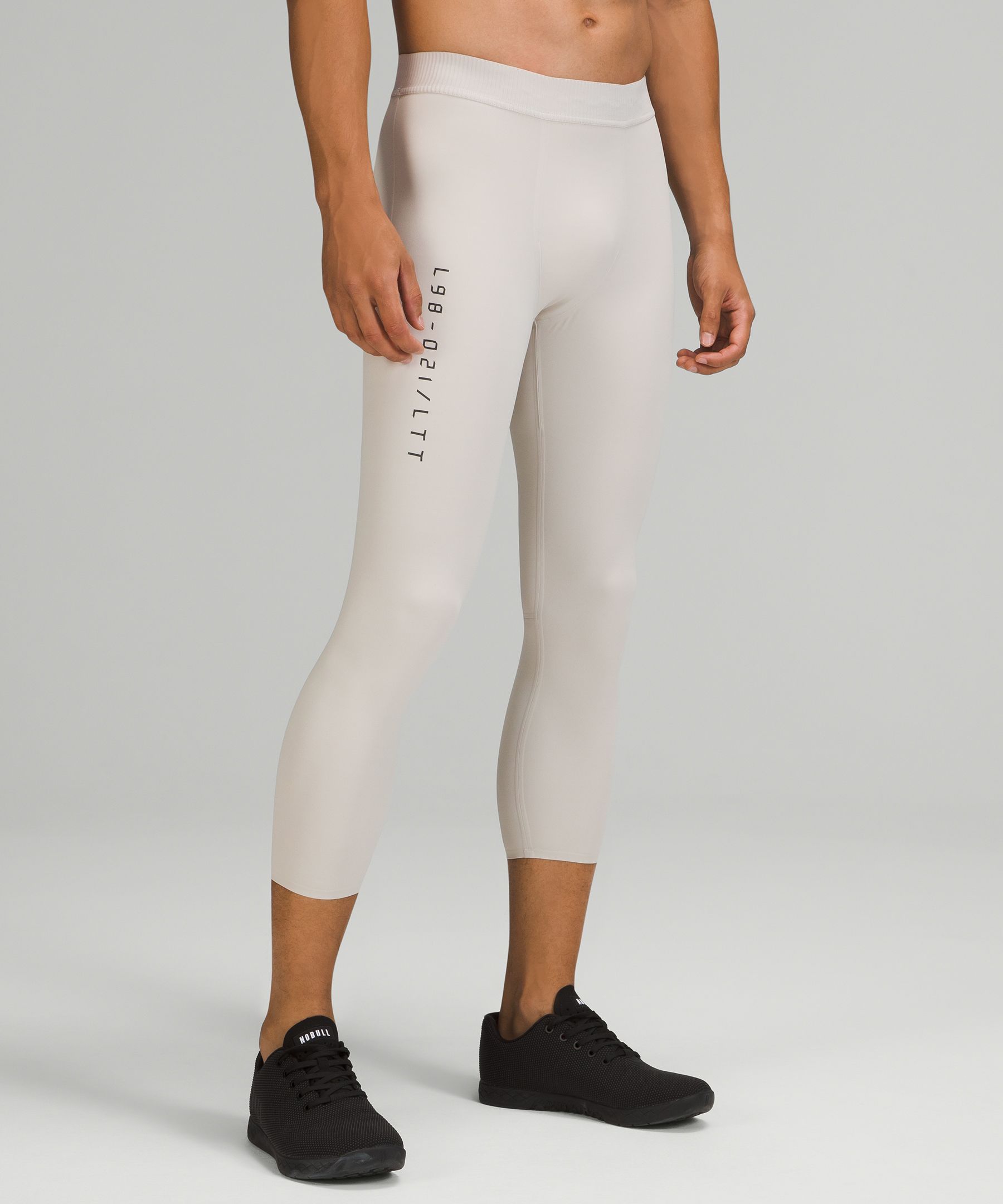 Lululemon License To Train Tights 21" In Dove Grey
