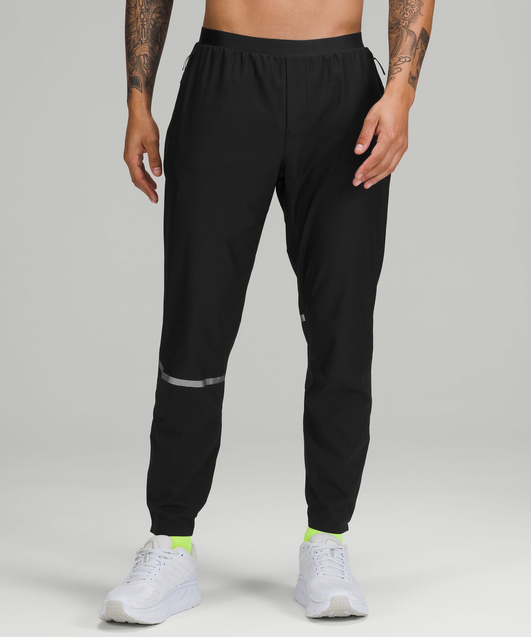 Lululemon Reflective Running Joggers In Graphite Grey