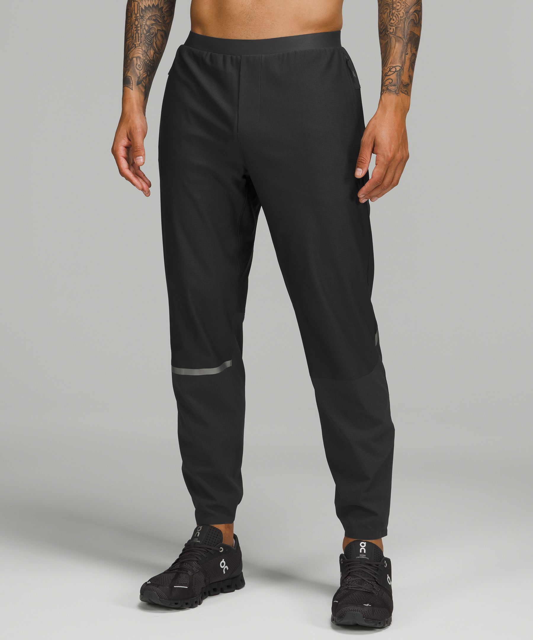 Lululemon Reflective Running Joggers In Graphite Grey