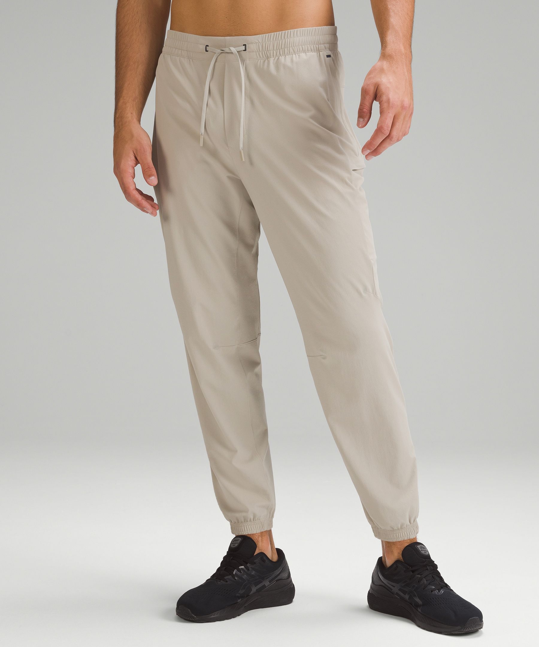 Buy Lululemon License To Train Joggers - Heathered Raw Linen/white At 30%  Off