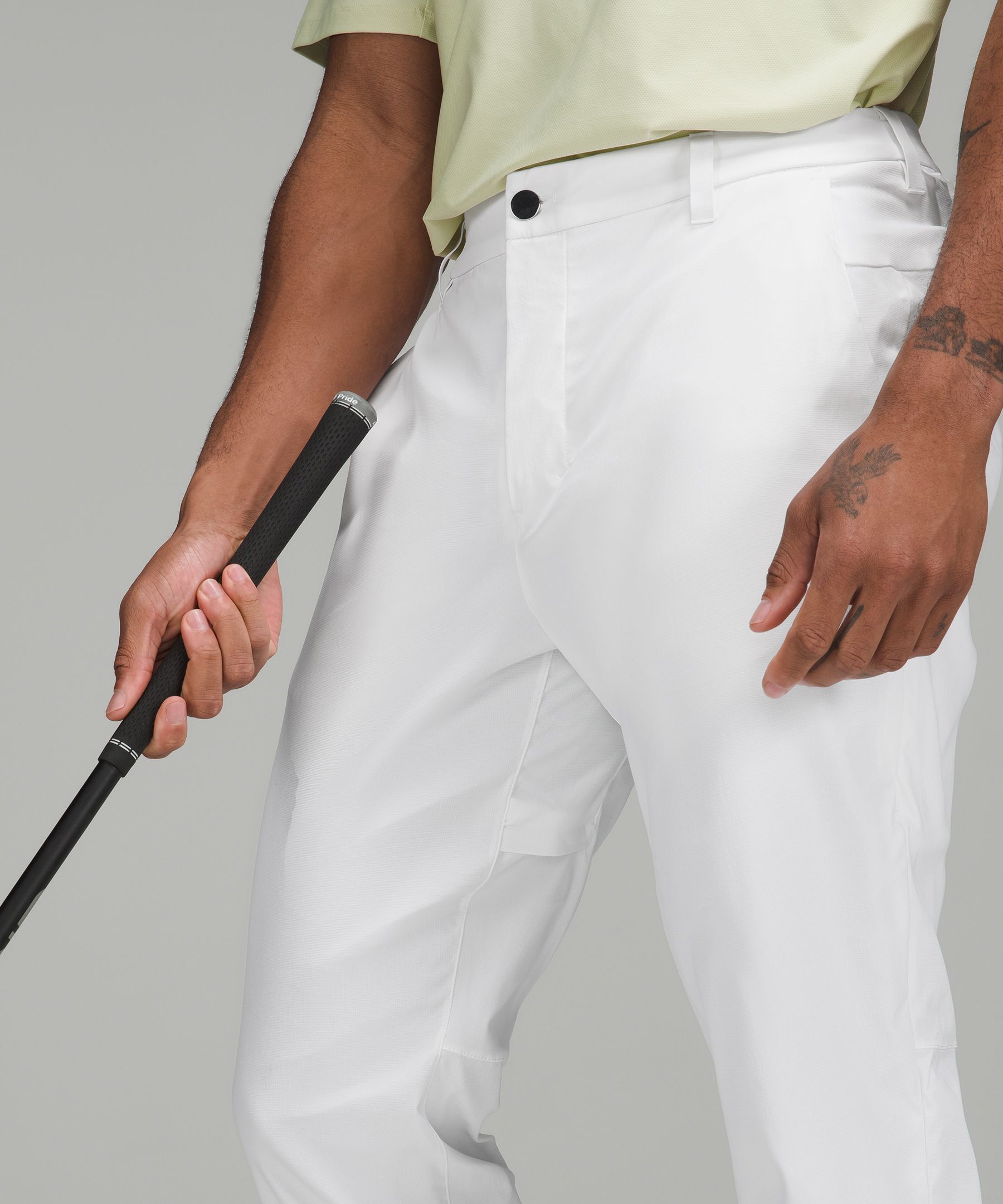 Lululemon Men's 32x33 Blue Stretch Nylon Classic Fit Tapered Leg Golf Pant