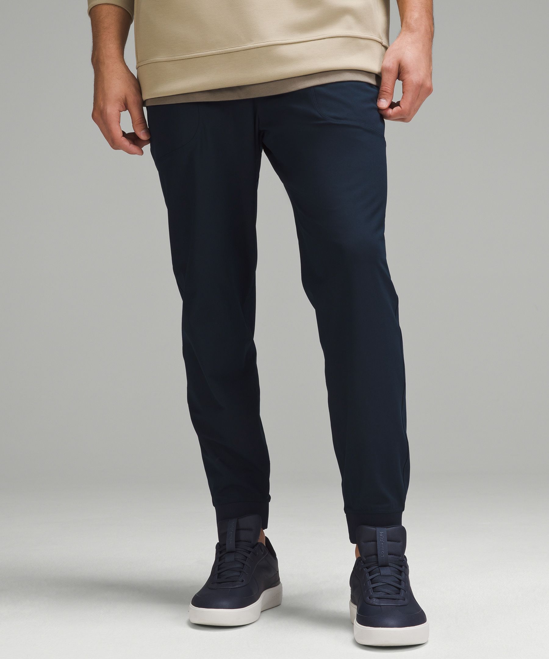 LULULEMON Straight-Leg Double-Knit Textured Cotton-Blend Jersey Sweatpants  for Men