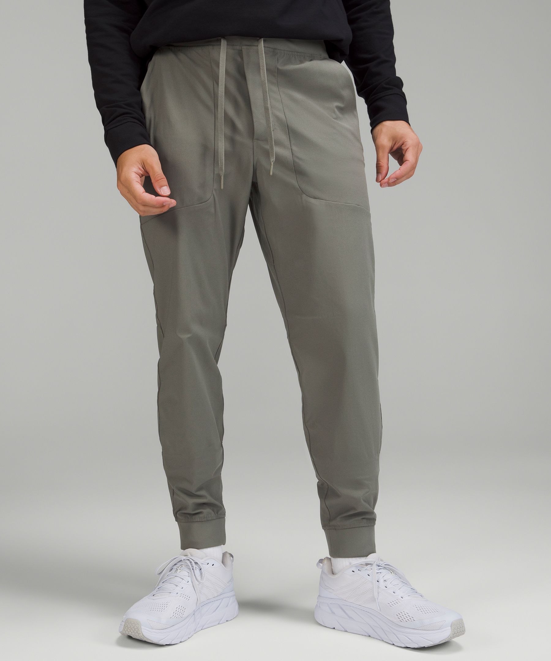 Lululemon Abc Joggers Warpstreme In Green Twill