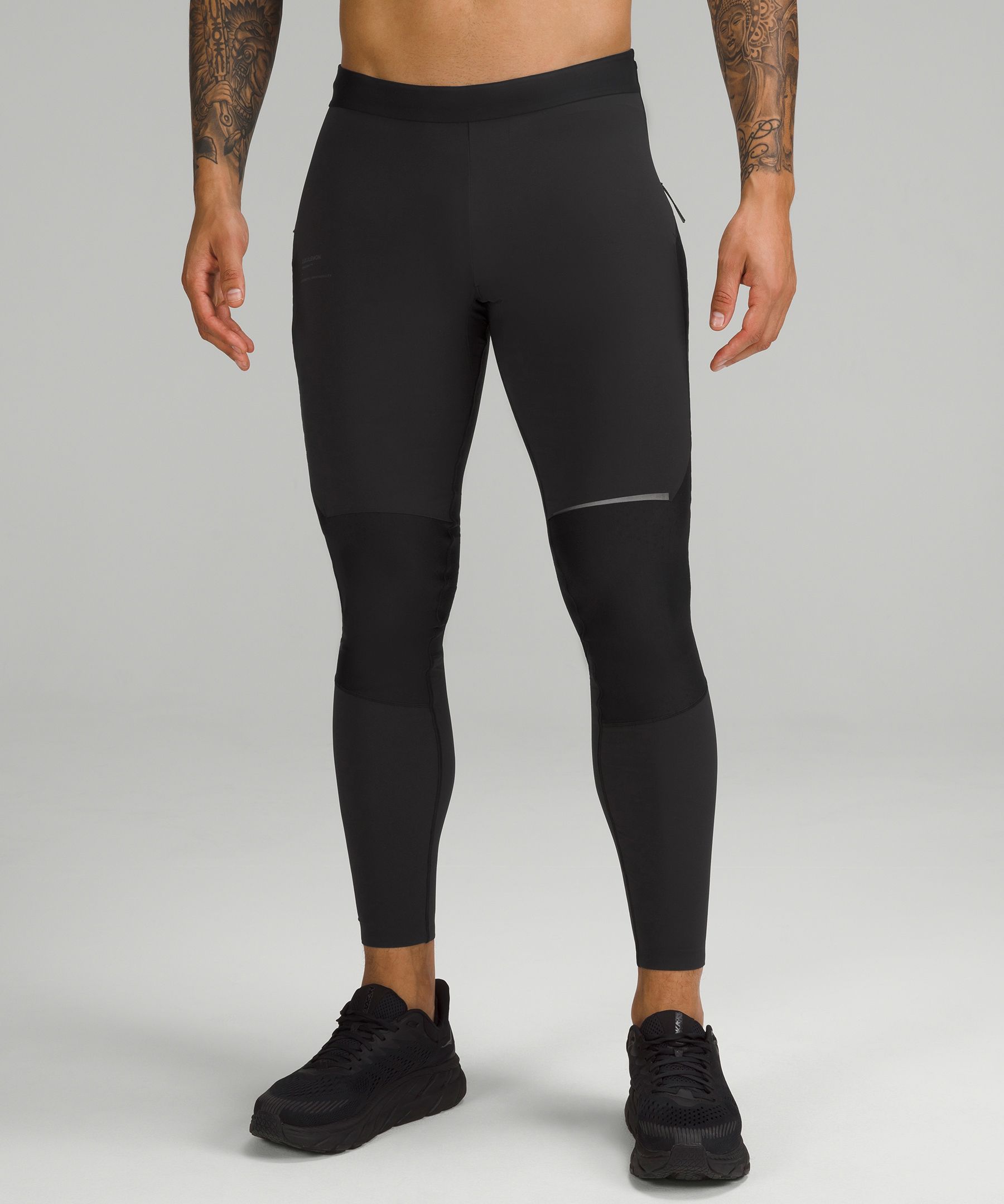 Ivivva Lululemon Gray & Black Rhythm Tights