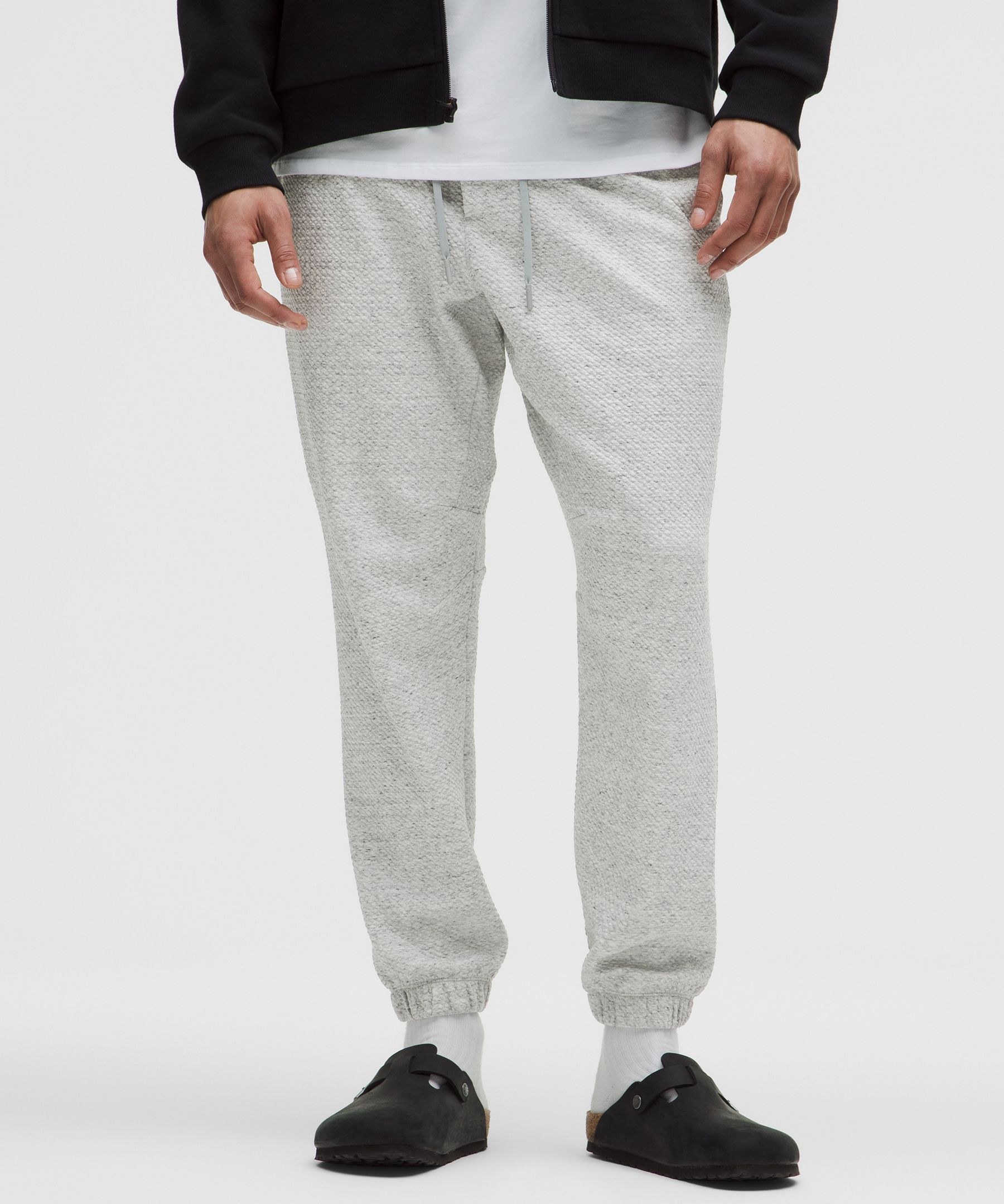 Textured Double-Knit Cotton Jogger, Men's Joggers