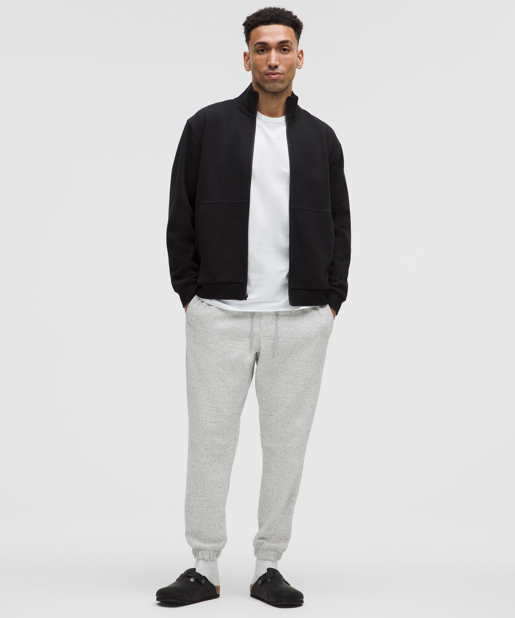 Textured Double-Knit Cotton Jogger