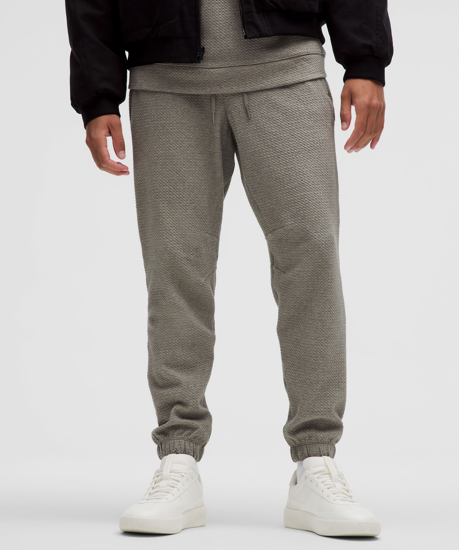 Textured Double-Knit Cotton Jogger Regular