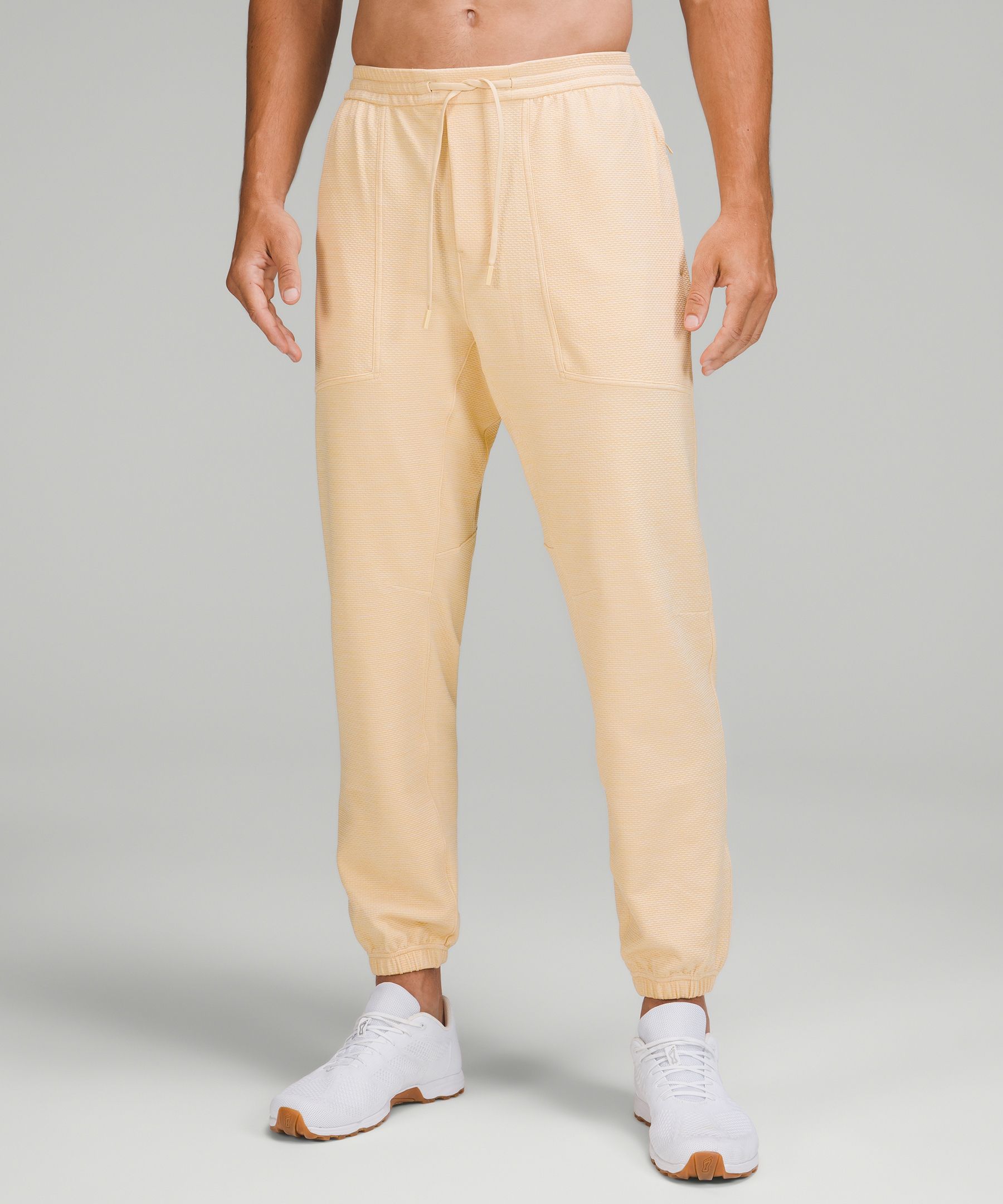 Relaxed Fit Sweatpants - Beige - Men