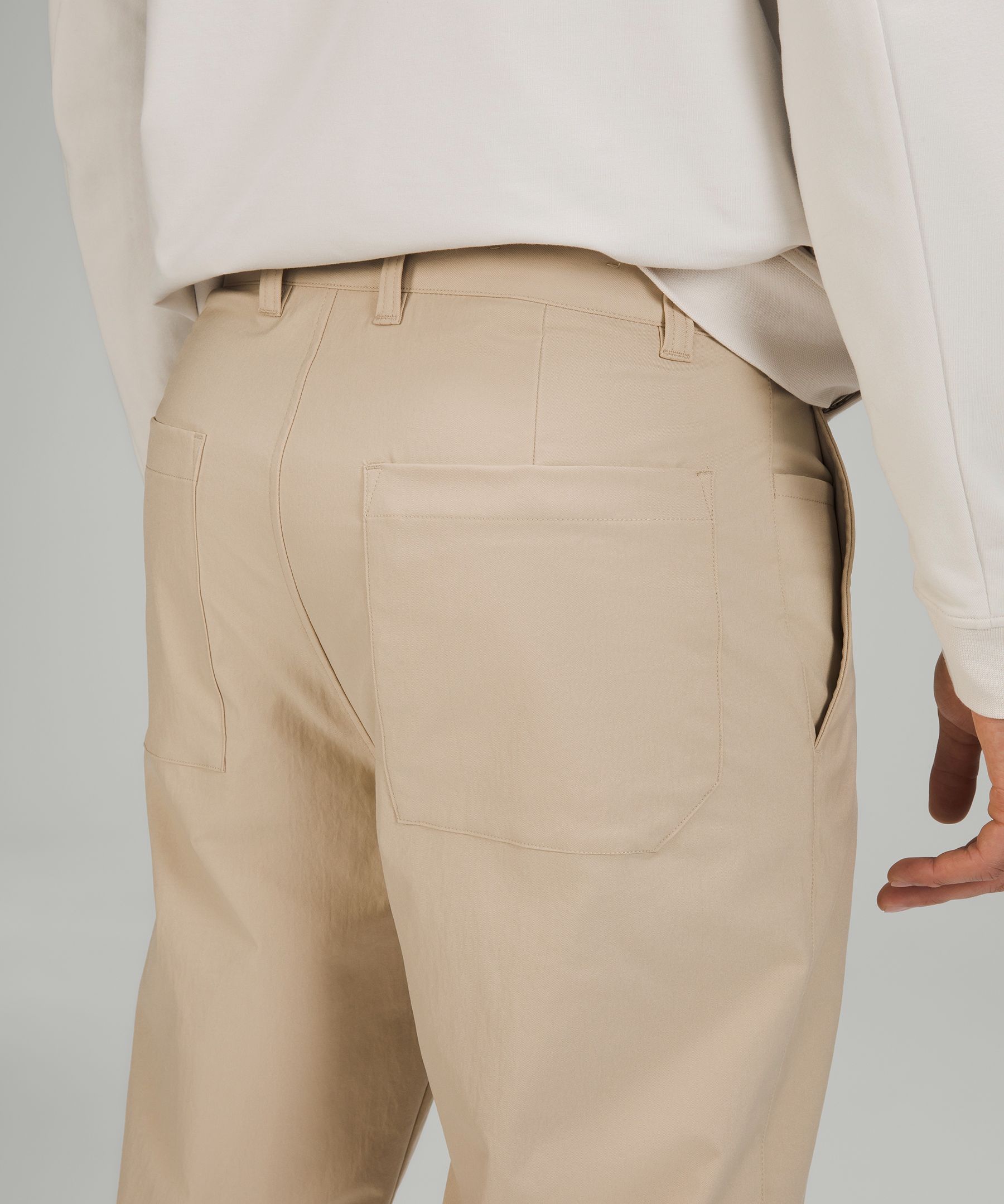 Relaxed Tapered Fit Lightweight Cotton Trousers