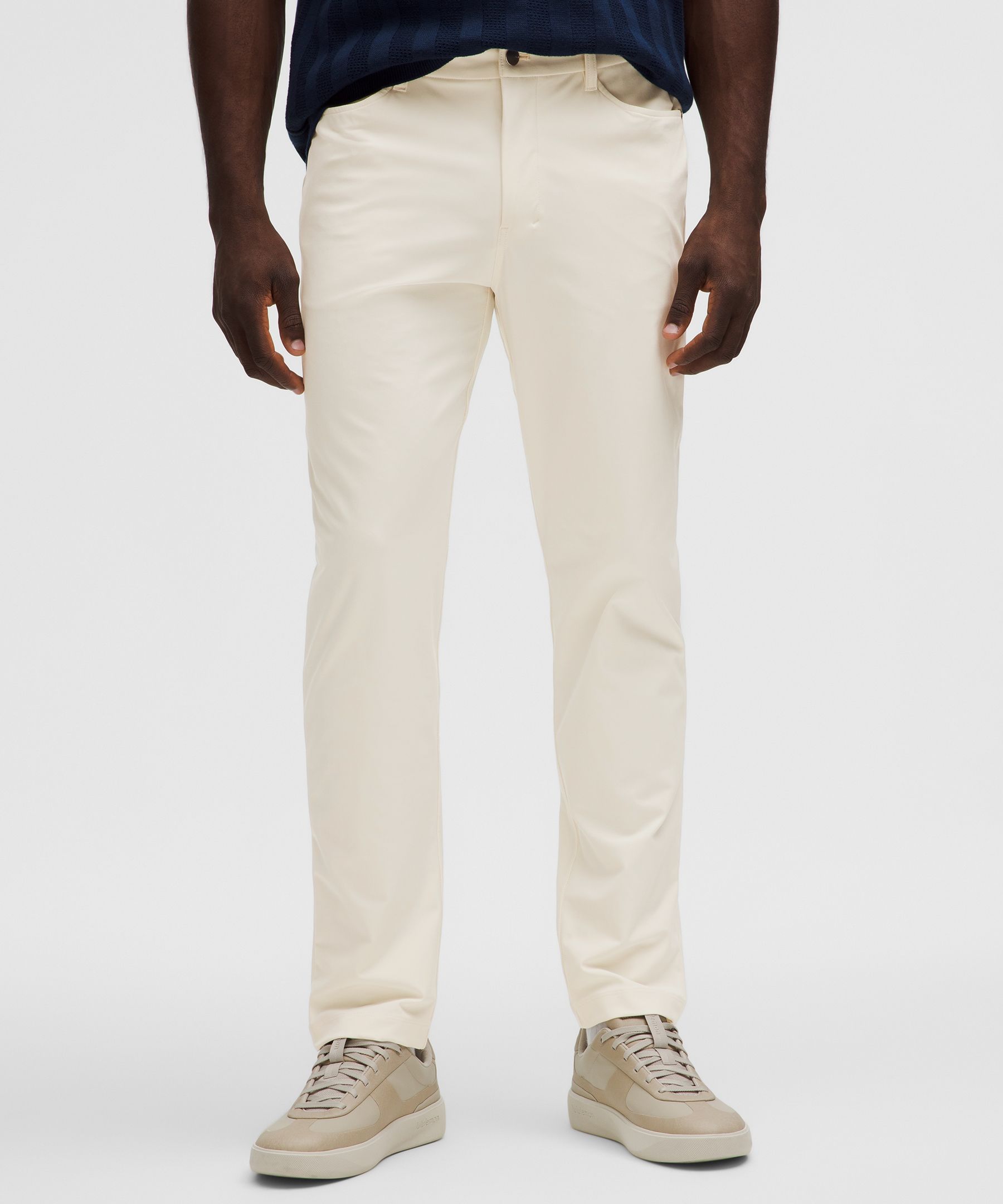 lululemon – Men’s ABC Classic-Fit 5 Pocket Trousers 32L Warpstreme – Color White – Size 12