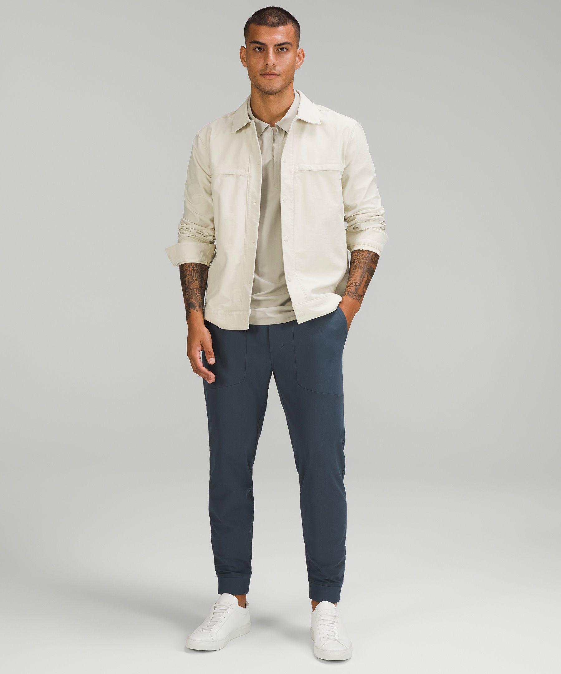 lululemon athletica Abc Skinny-fit Jogger Warpstreme Online Only in Natural  for Men