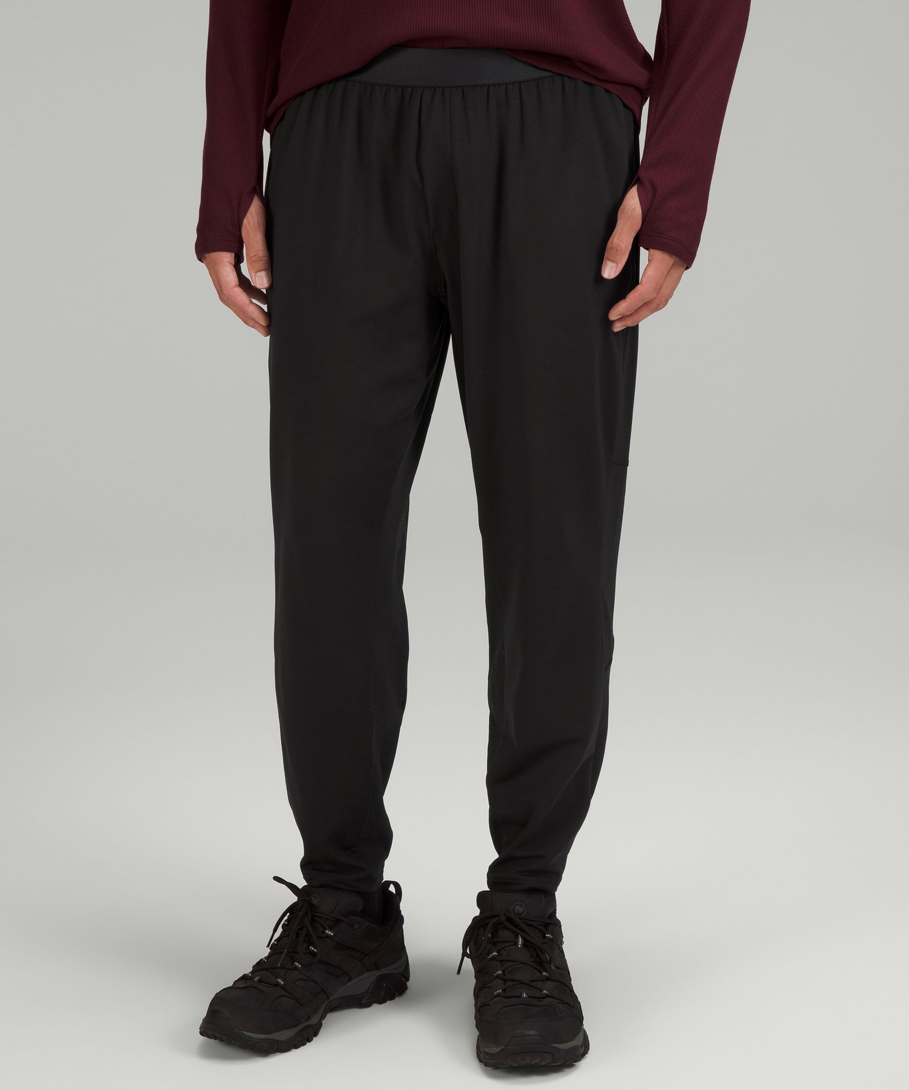 Charcoal Fleece Contrast Straight Leg Sweatpants