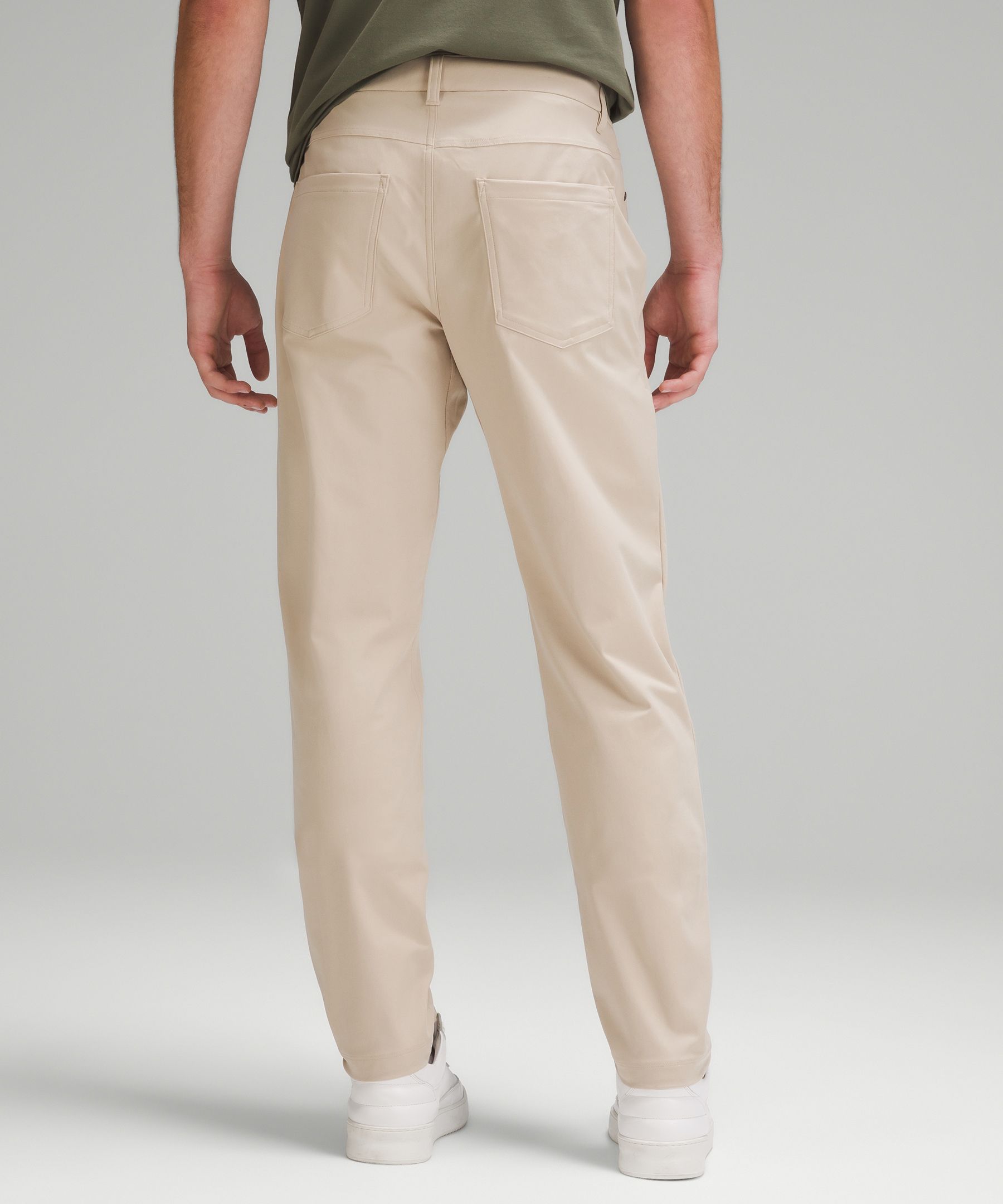 Shop Lululemon Abc Classic-fit 5 Pocket Pants 34"l Warpstreme