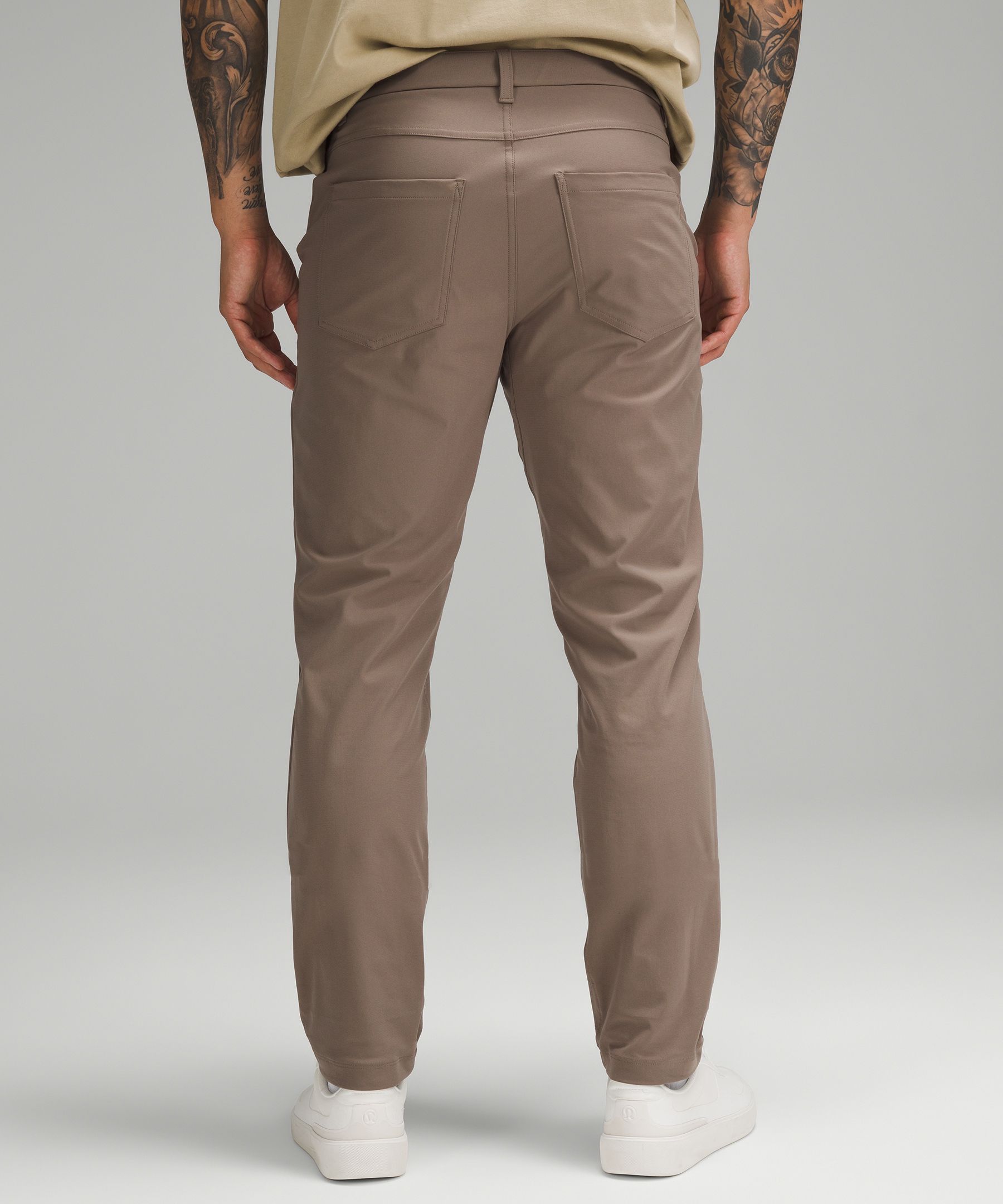 LULULEMON MENS ABC Pant Classic Warpstreme Size 31 x 32 Khaki Excellent  conditio $39.99 - PicClick