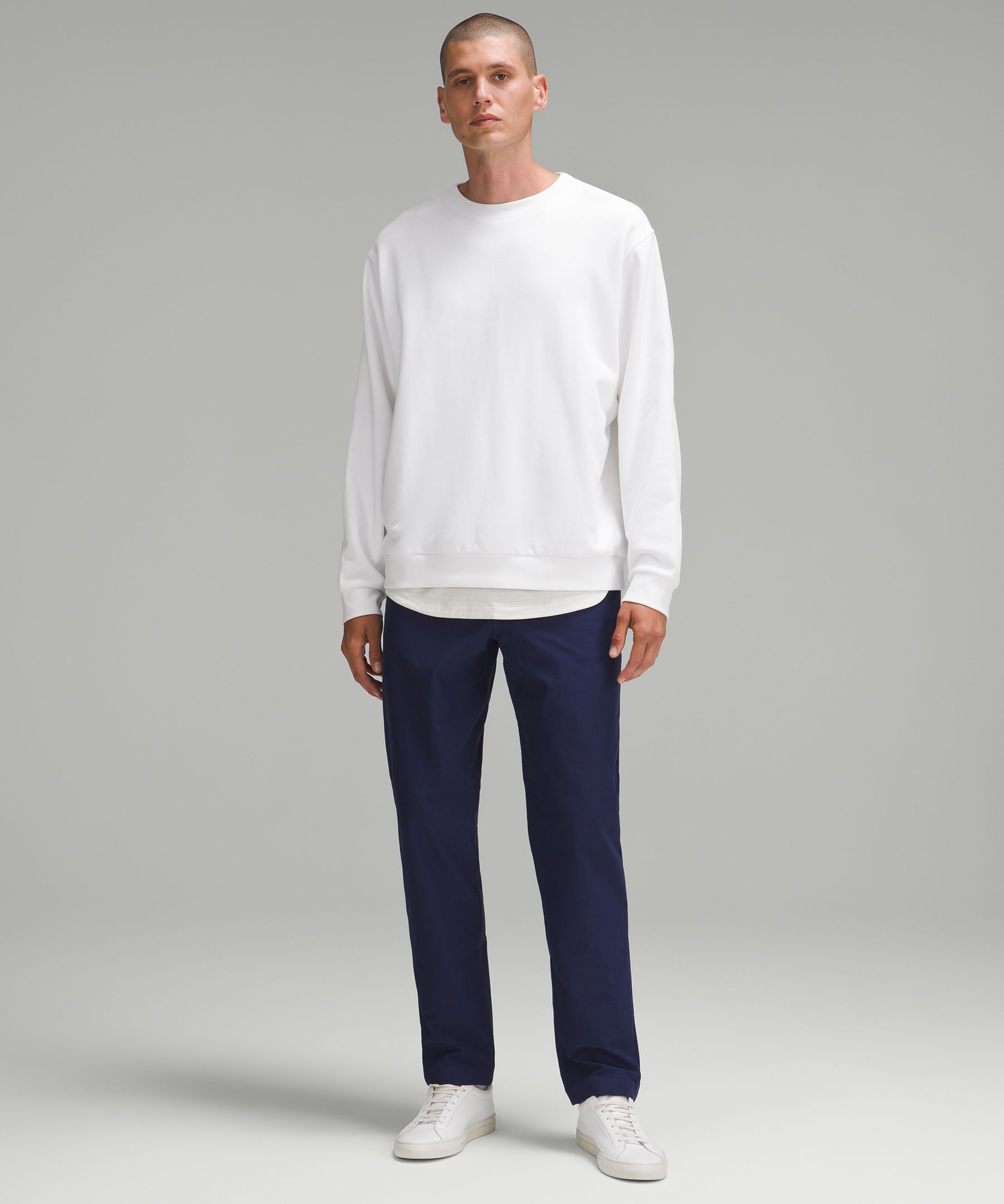 The word for today was layers: ABC Skinny-Fit Pant 32” * Utilitech in White  Opal + The Fundamental Long Sleeve Shirt (Size L) in Black + Surge Warm 1/2  Zip in Heathered