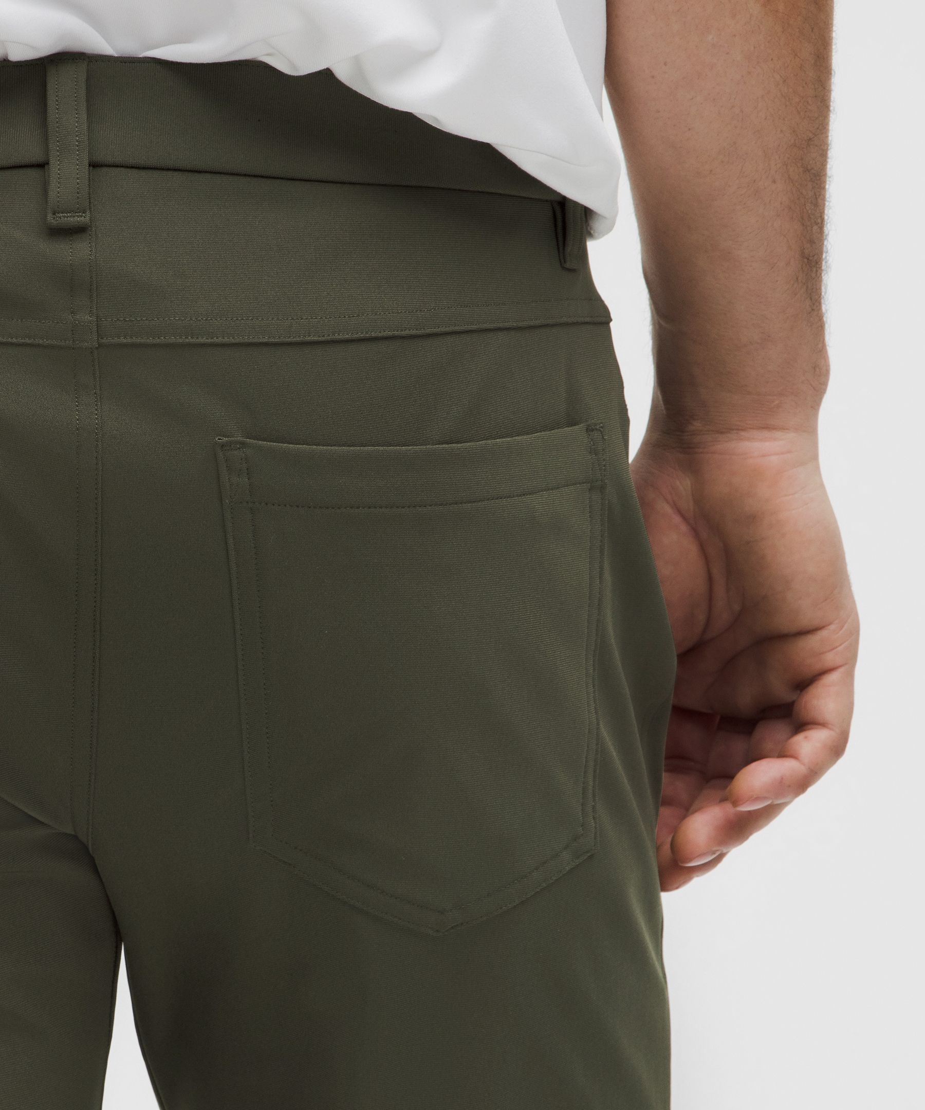 Shop Lululemon Abc Slim-fit 5 Pocket Pant 34l Warpstreme