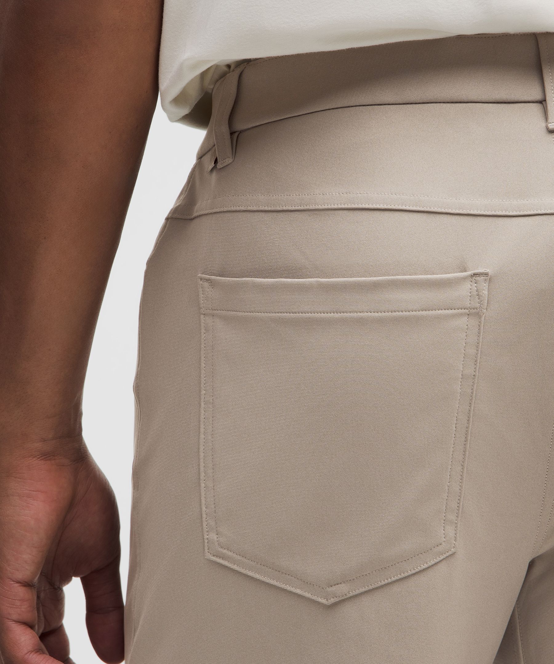 Lululemon Abc Slim-fit 5 Pocket Pant 34l In Neutral
