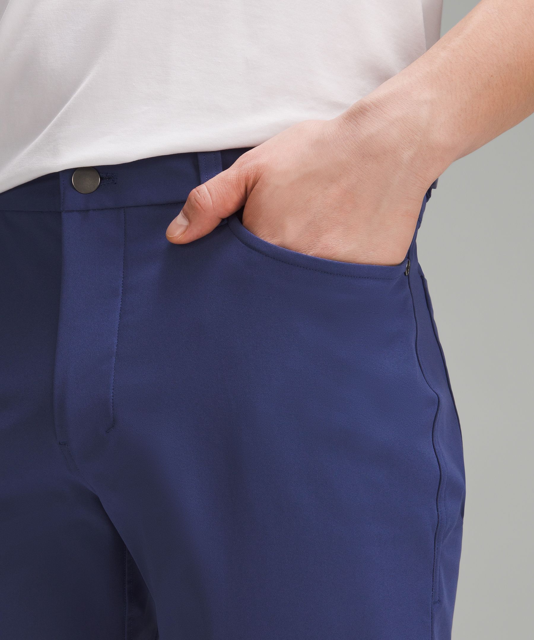 Shop Lululemon Abc Slim-fit 5 Pocket Pants 37"l Warpstreme