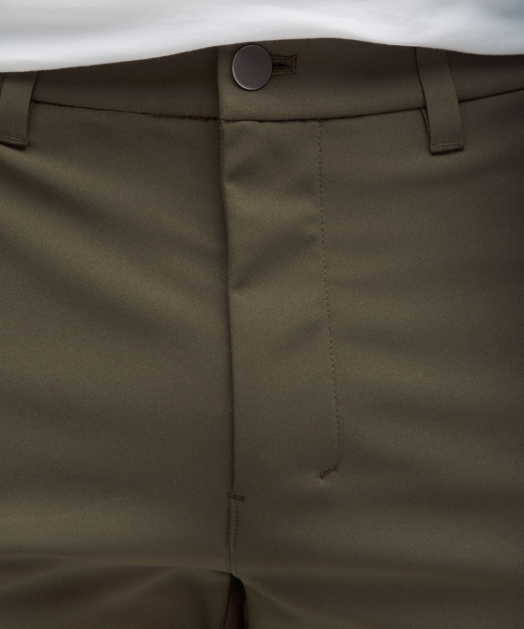Lululemon Abc Slim-fit Trousers 30l Warpstreme In Green