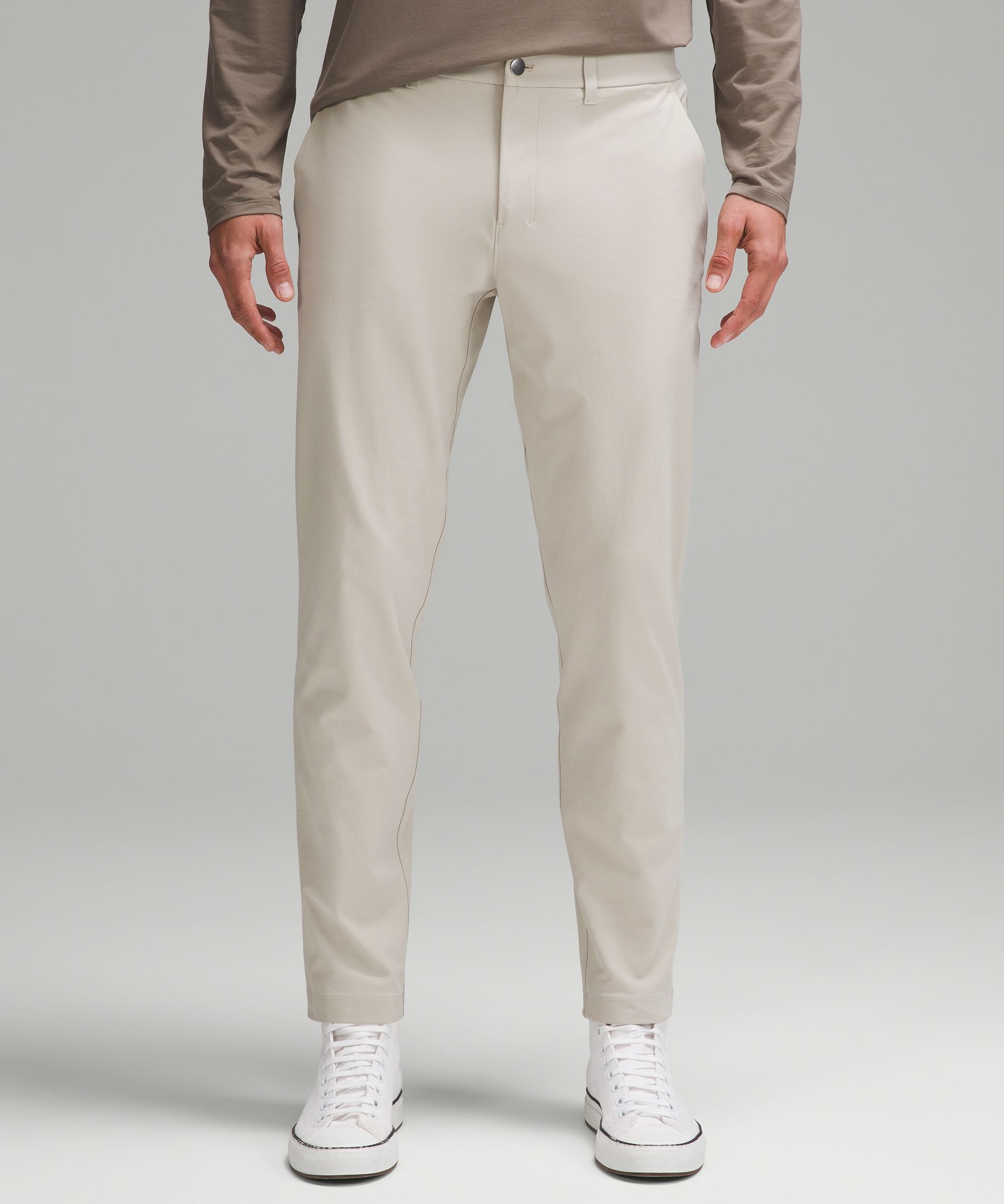 Lululemon Men's Size 31 x 26 ABC Slim-Fit Pants Trousers Warpstreme Bone  LM5AD7S