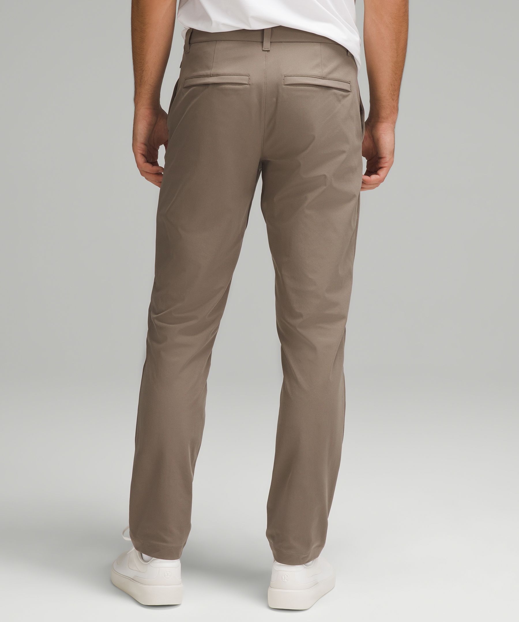 Lululemon Abc Classic-fit Pants 37 Warpstreme In Melanite