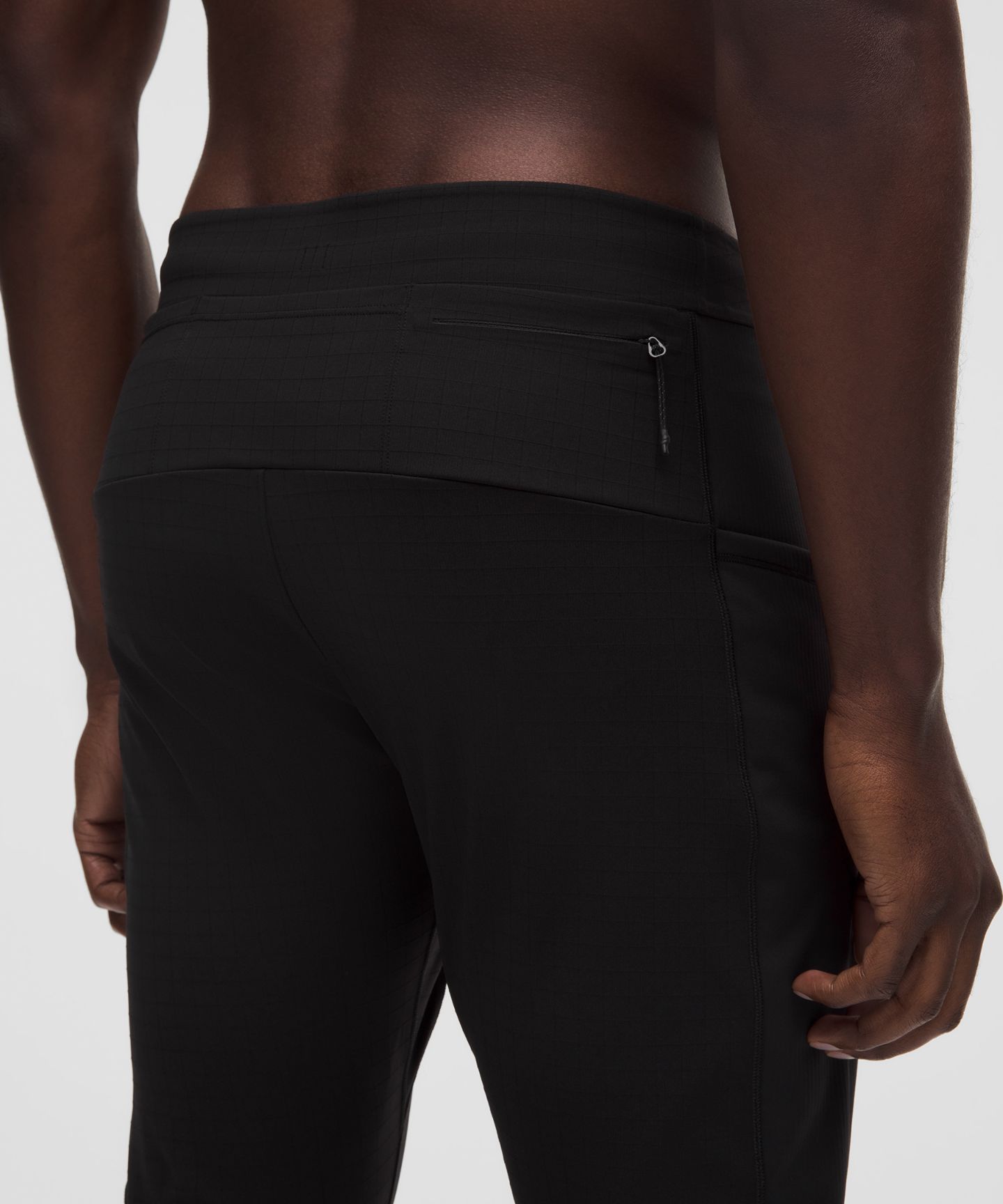 Мужские зимние леггинсы Lululemon Fast and Free Cold Weather, цвет: Чёрный — фото 7