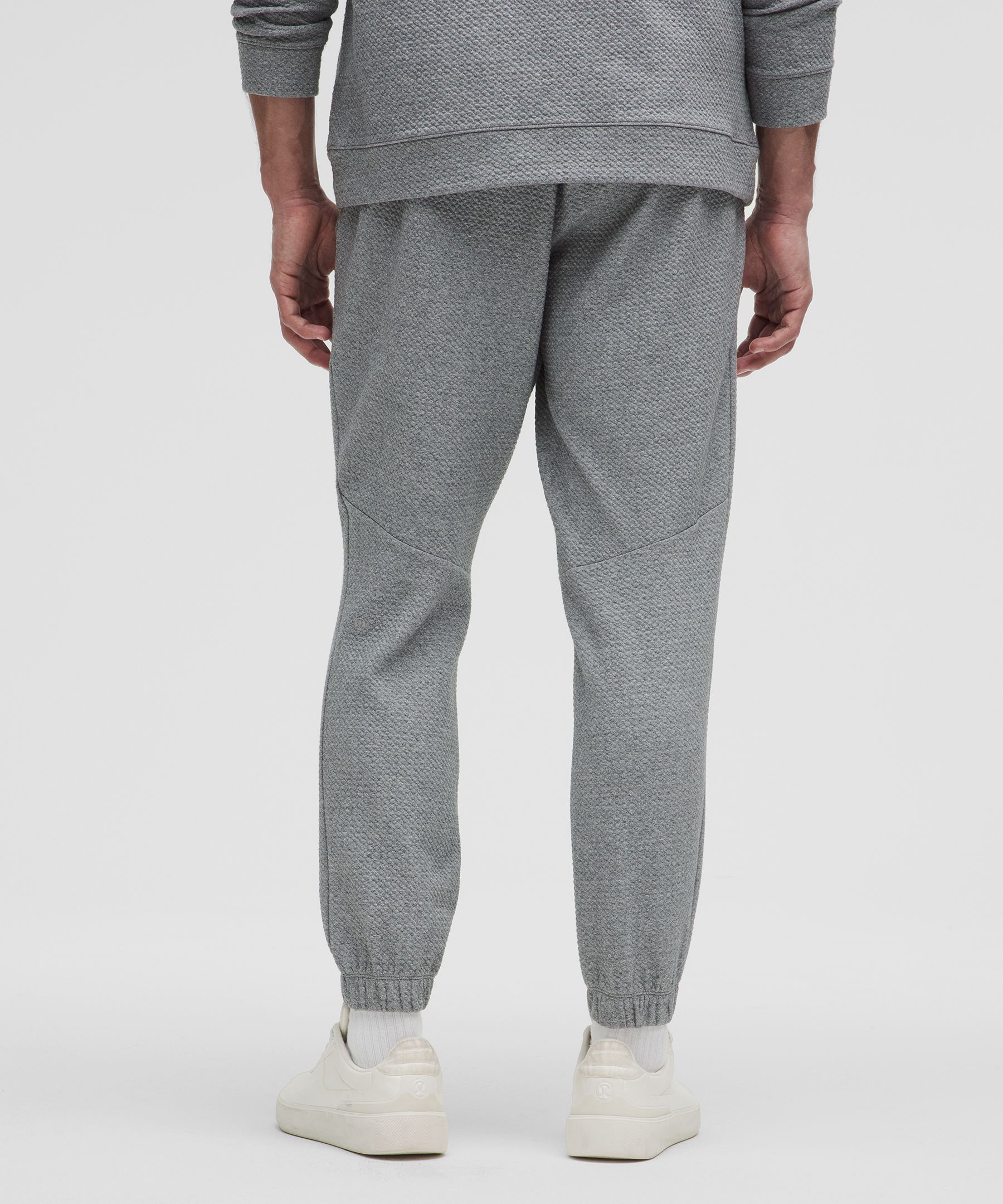 Lululemon Textured Double-knit Cotton Joggers Shorter