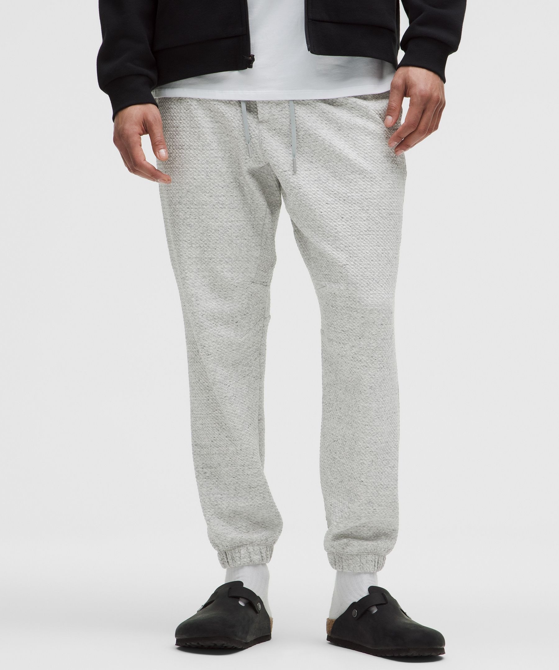 Textured Double-Knit Cotton Jogger *Shorter