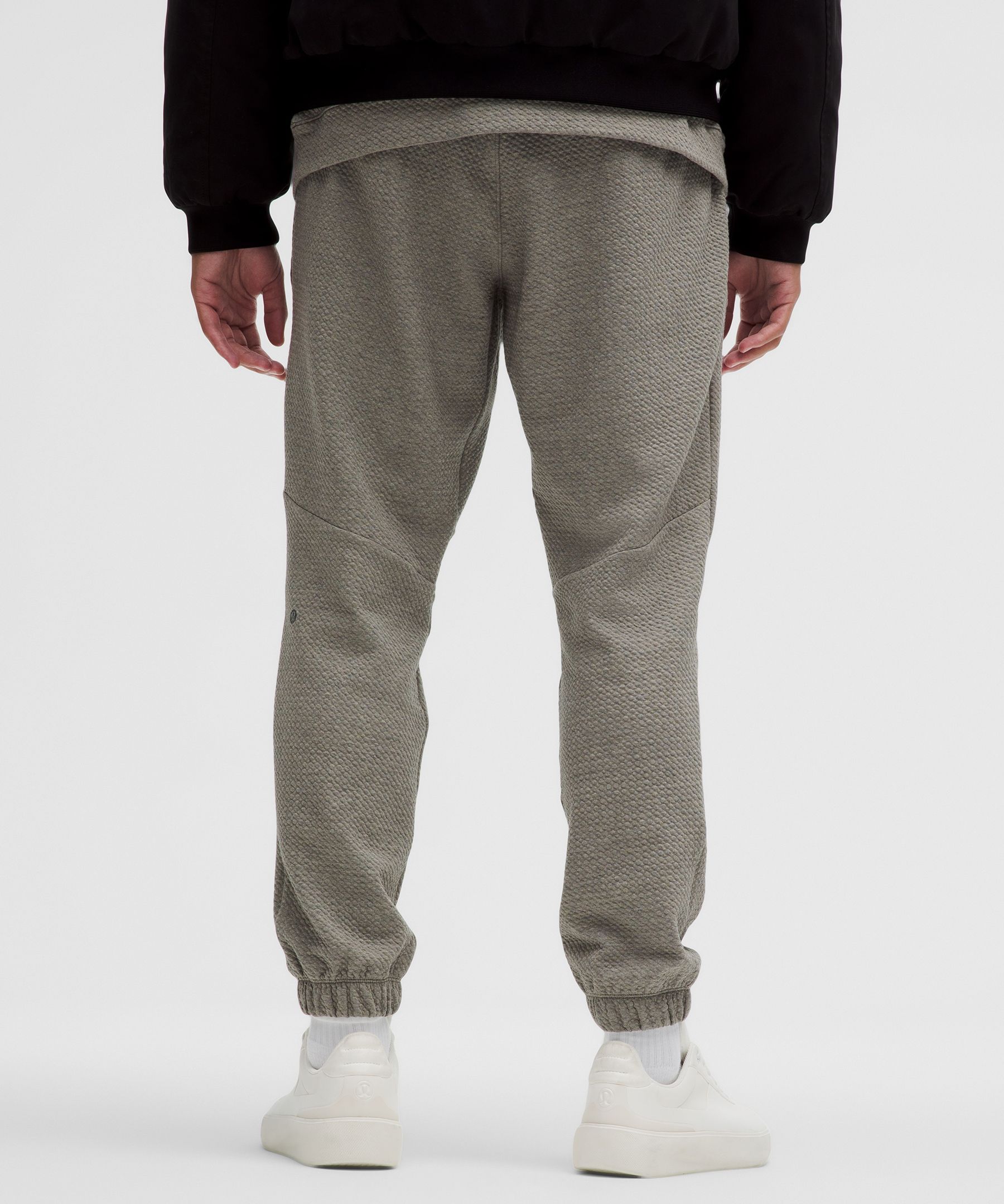 Lululemon Textured Double-knit Cotton Joggers Shorter