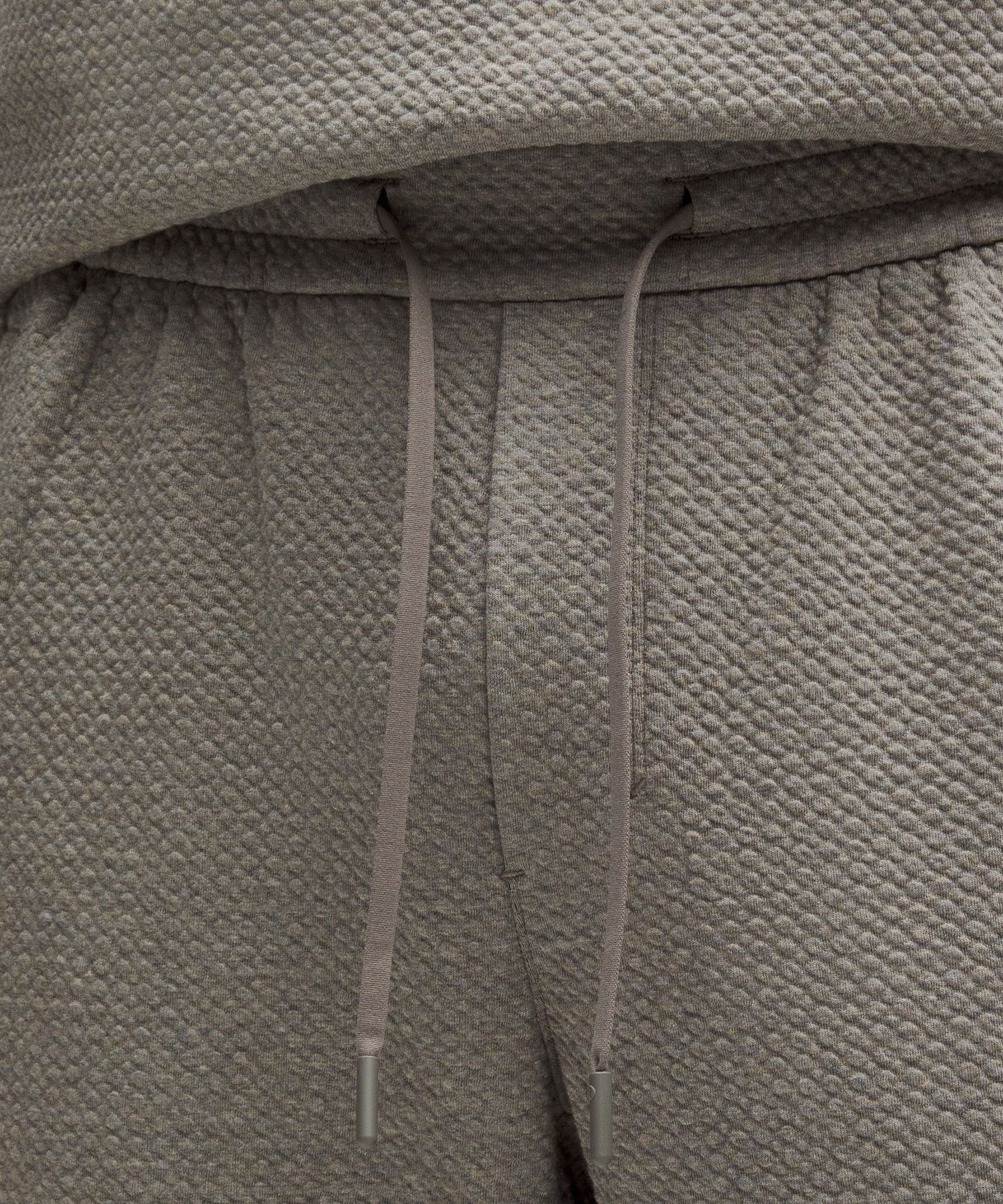Lululemon Textured Double-knit Cotton Joggers Shorter