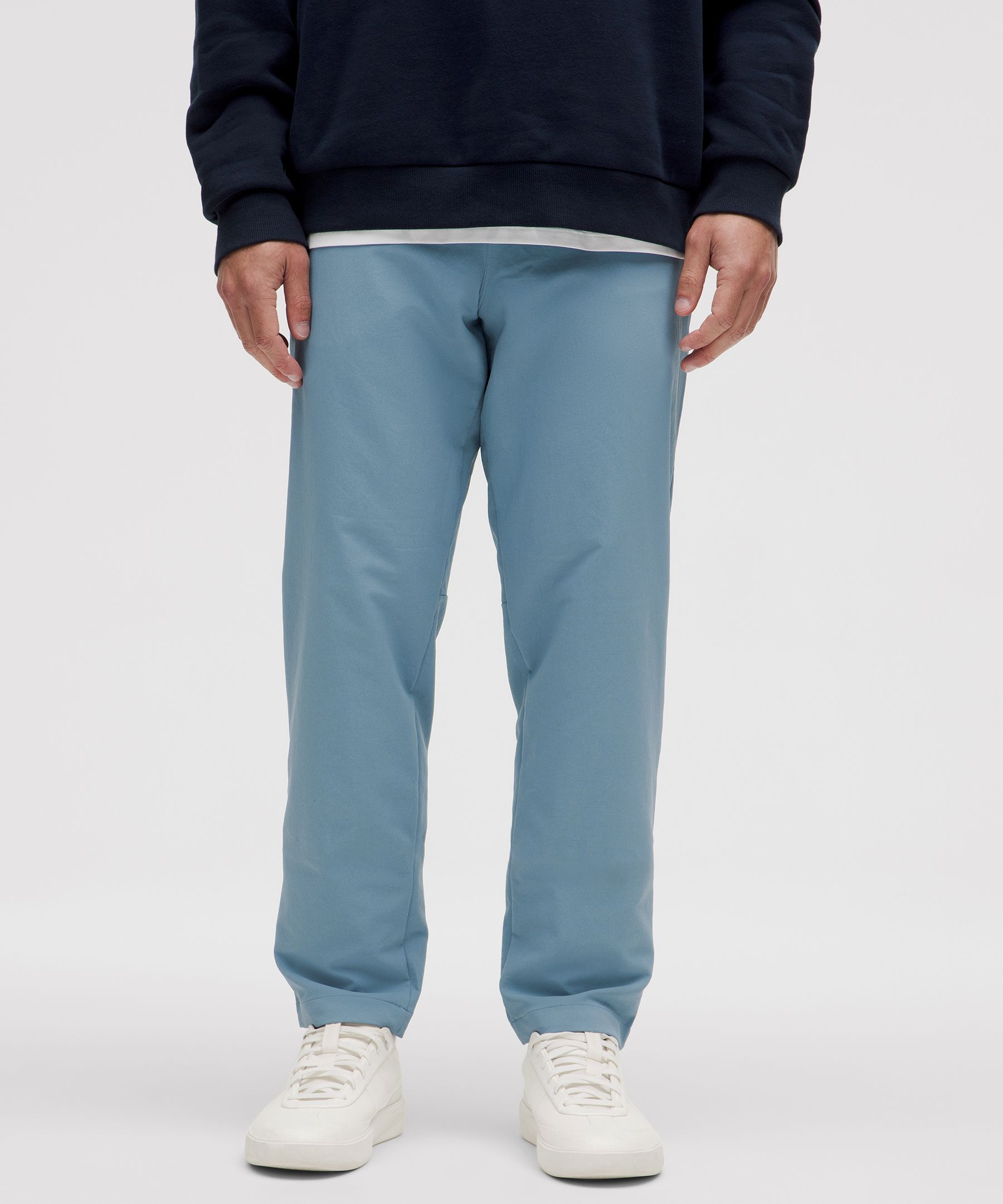 New Venture Classic-Tapered Fit Pique Trouser Regular - Blue