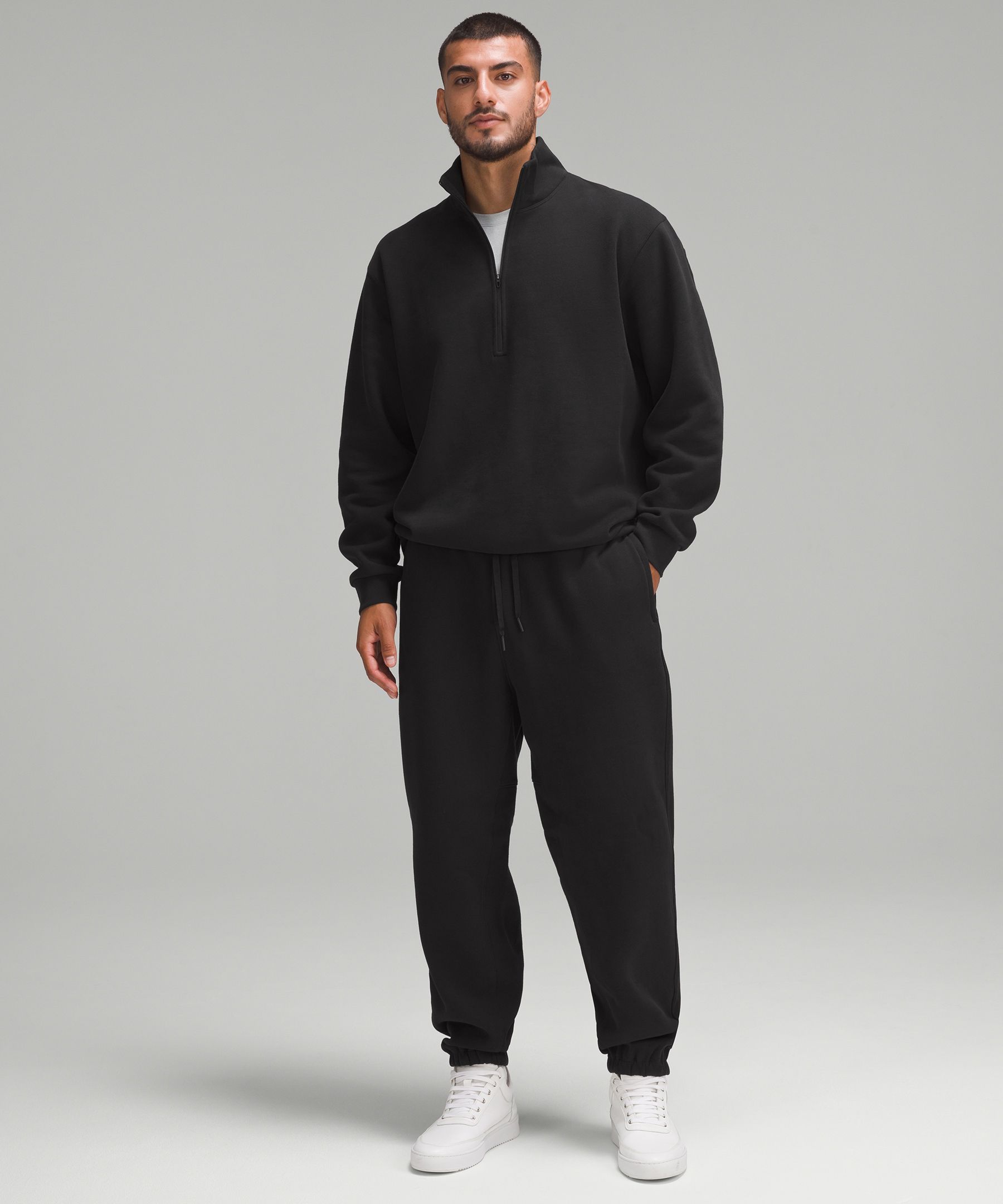 Relaxed Fit Sweatpants - Black - Men
