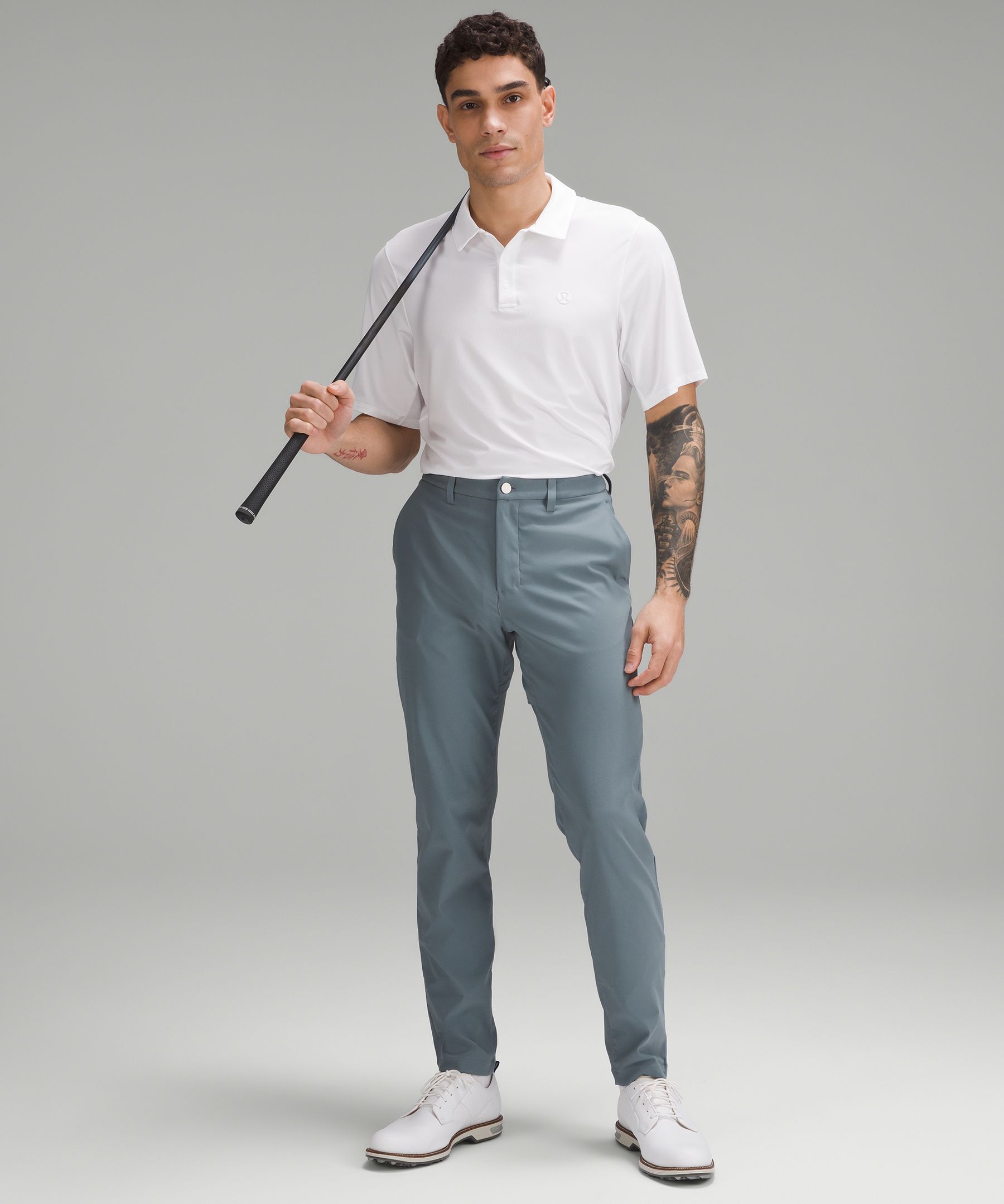 Shop Lululemon Abc Slim-fit Golf Trousers 32"l