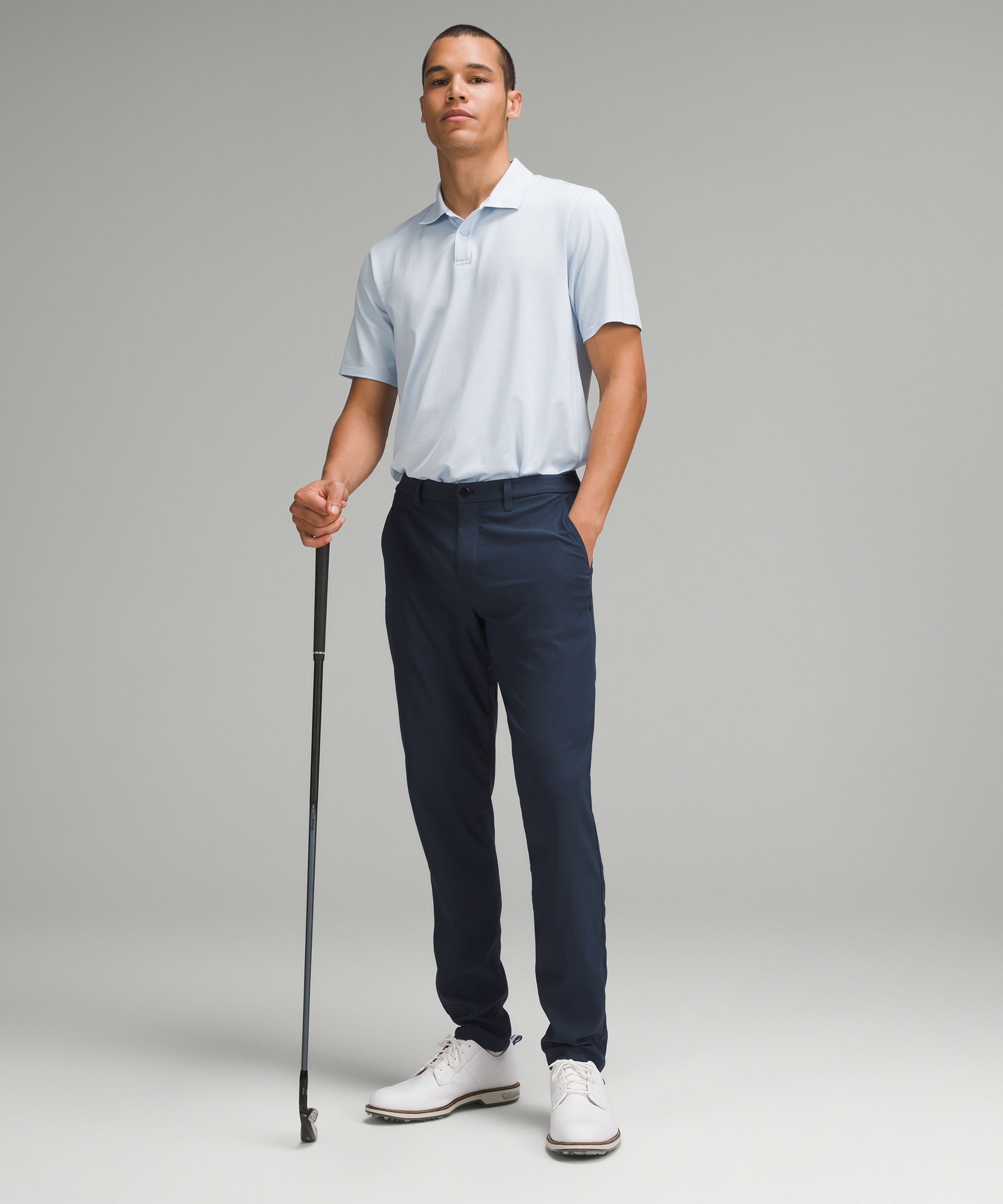 Shop Lululemon Abc Slim-fit Golf Trousers 34"l