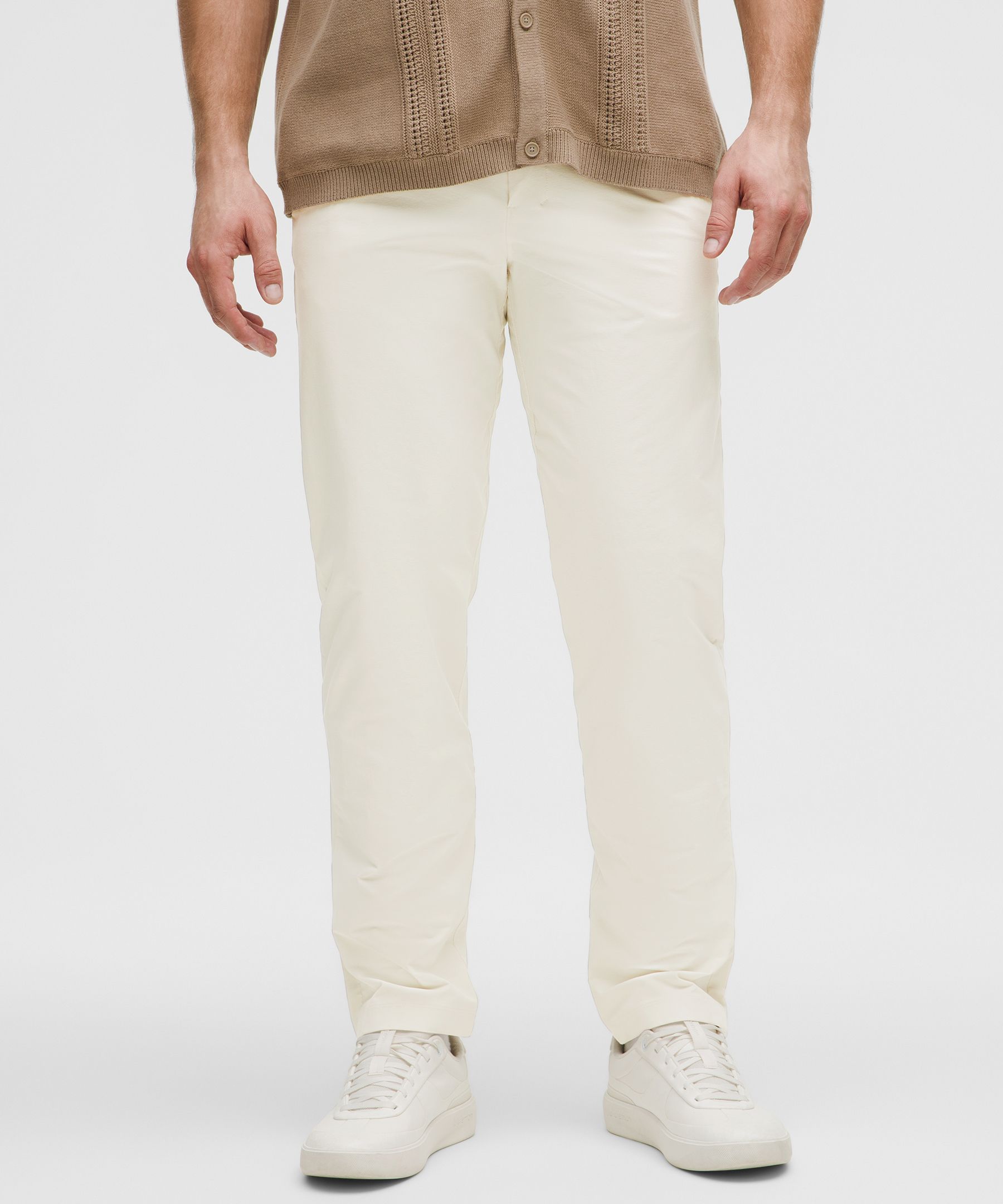 ABC Classic-Fit Trouser 32L Stretch Cotton VersaTwill - White