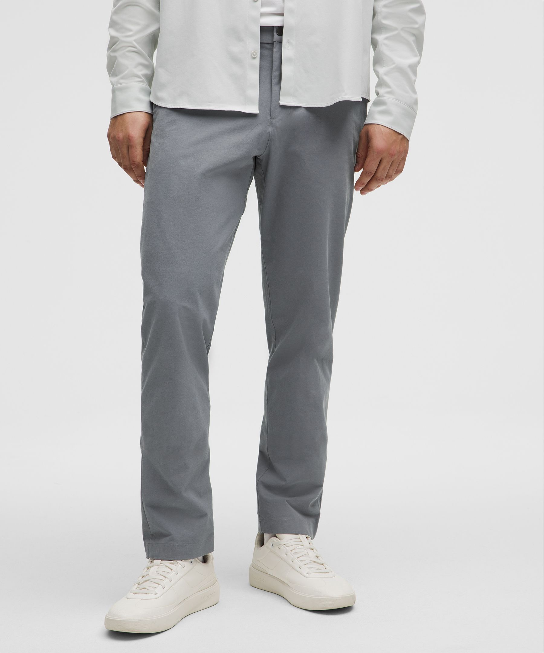 ABC Classic-Fit Trouser 32L Stretch Cotton VersaTwill - Grey