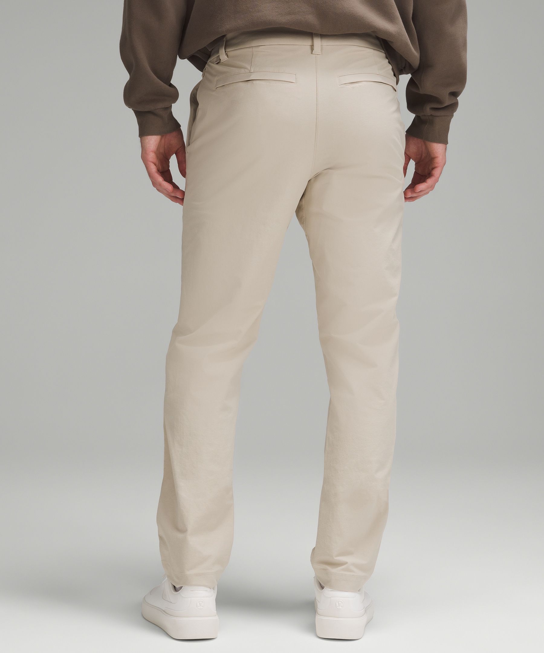 Shop Lululemon Abc Classic-fit Trousers 34"l Stretch Cotton Versatwill