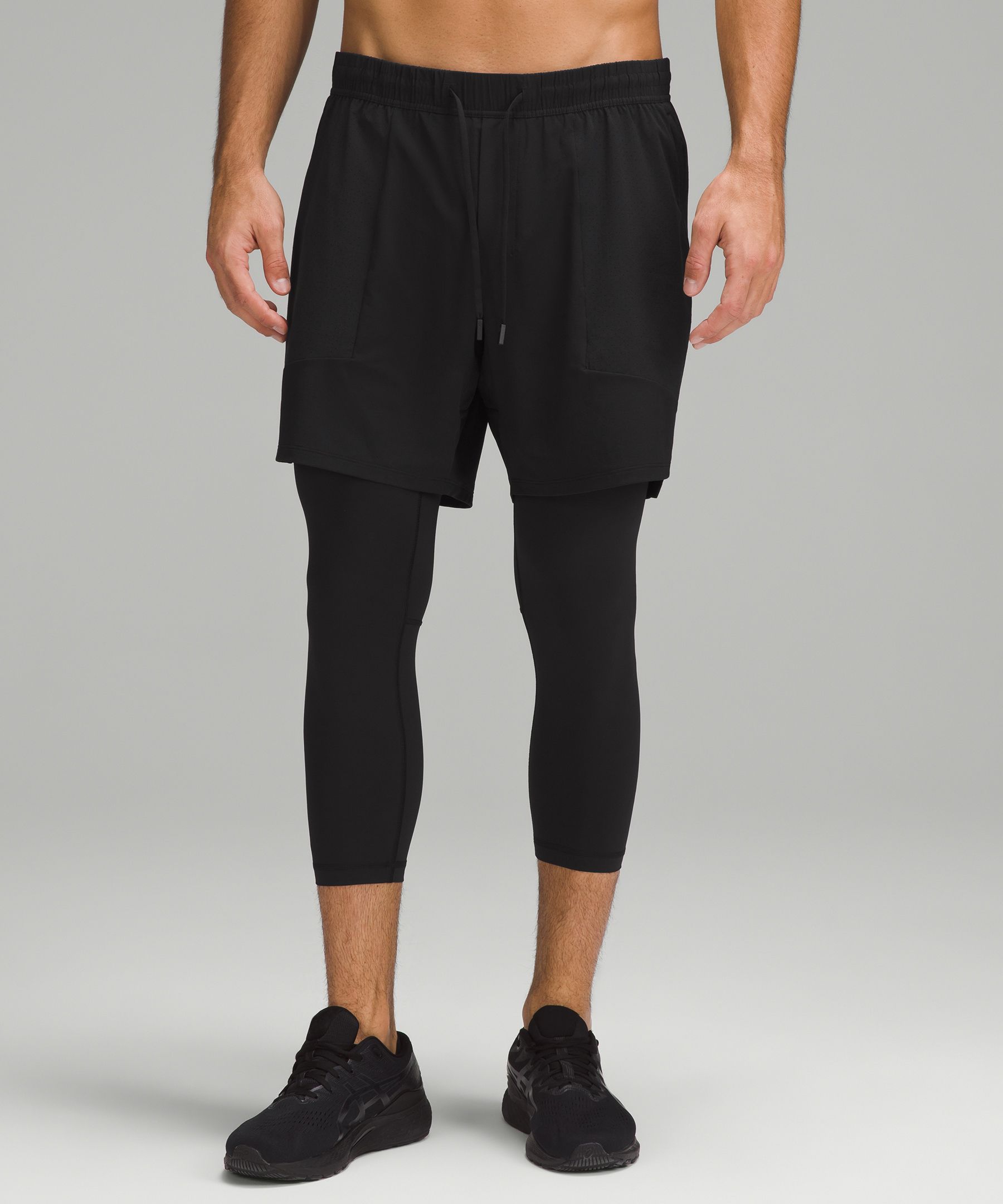 Shop Lululemon License To Train 2-in-1 Tights 21"