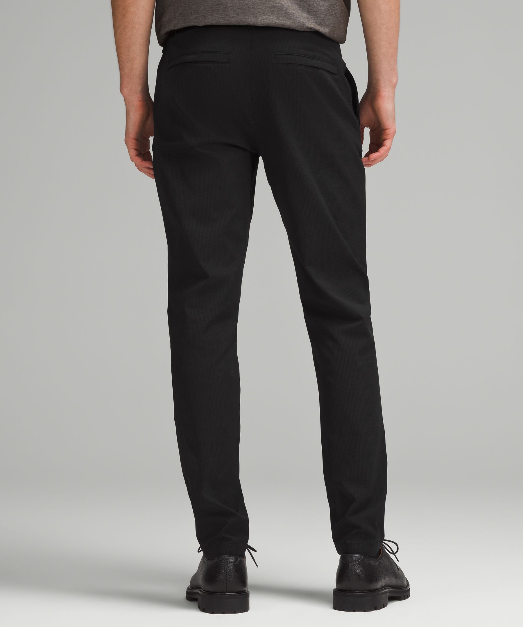 Shop Lululemon Abc Slim-fit Trousers 32"l Wovenair